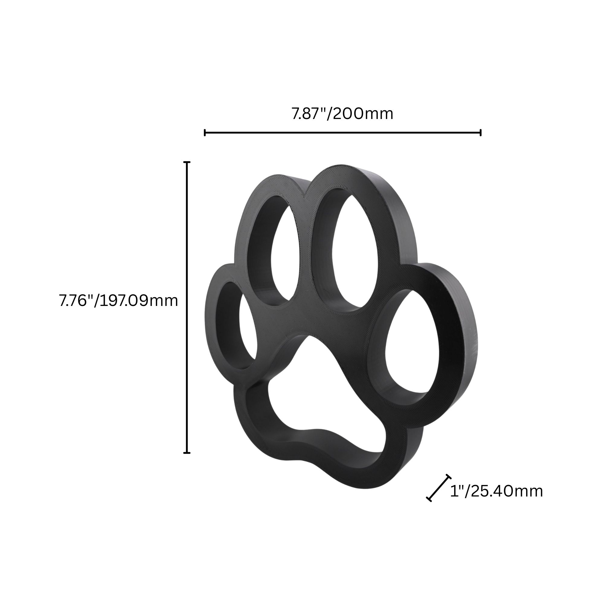Bold Dog Paw — dimension