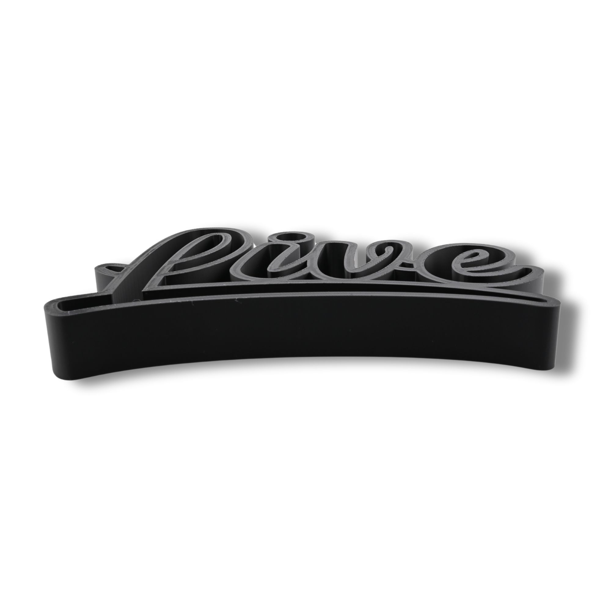 Live Curved Script Style — flat