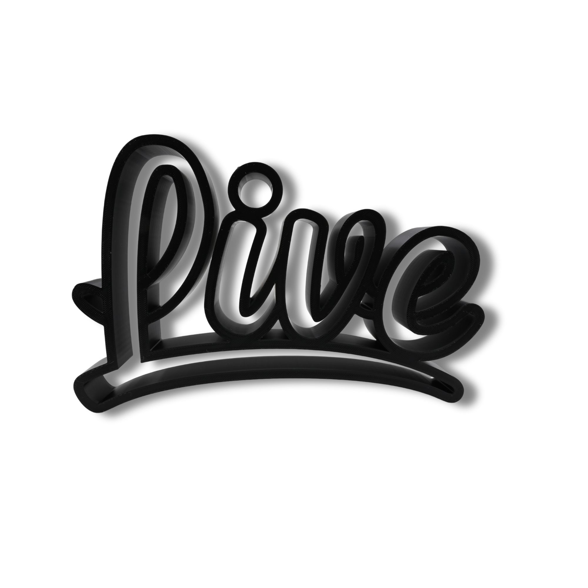 Live Curved Script Style — front