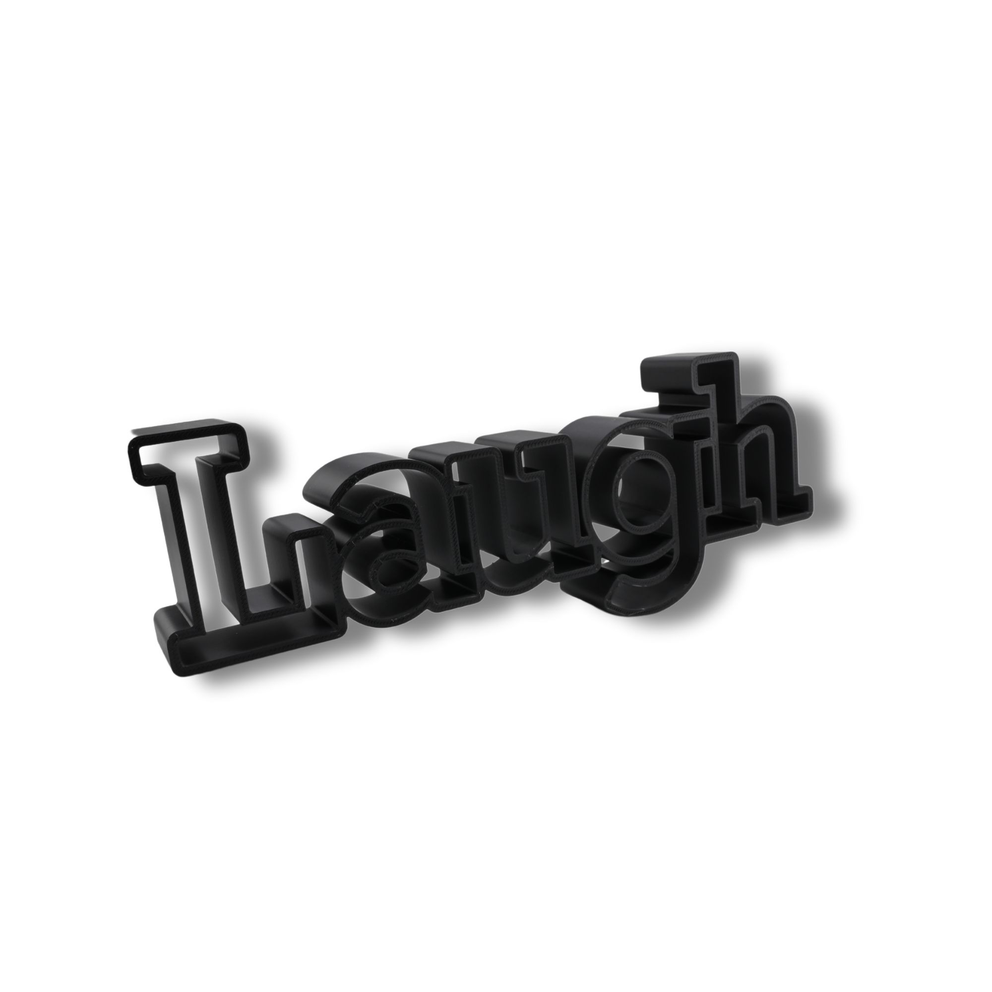 Laugh Rounded Serif — three quarter