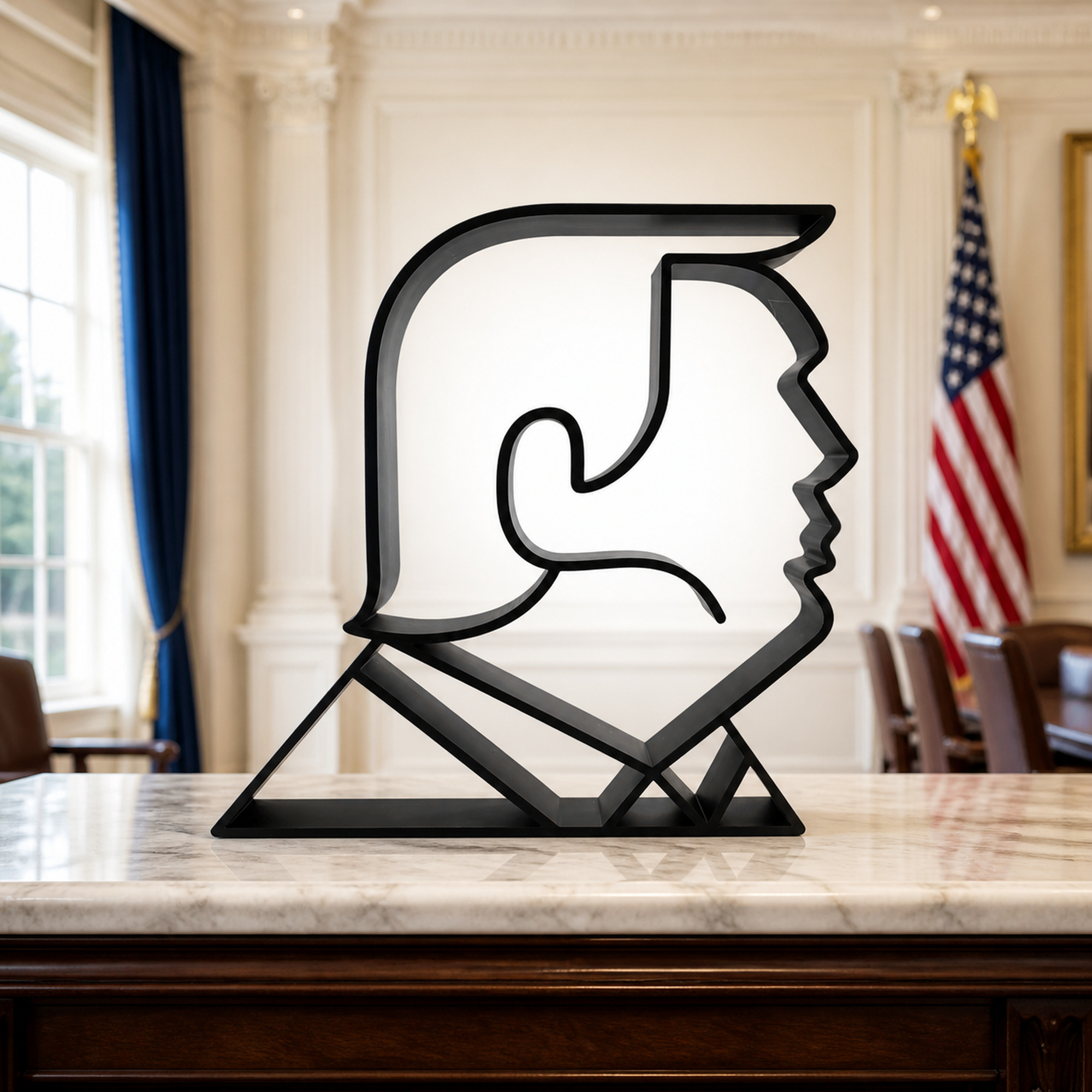 Donald Trump 45th & 47th President Side Silhouette — lifestyle