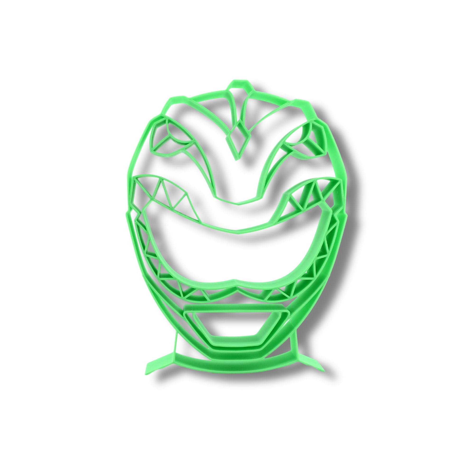 Green Ranger Helmet Thin Silhouette — front