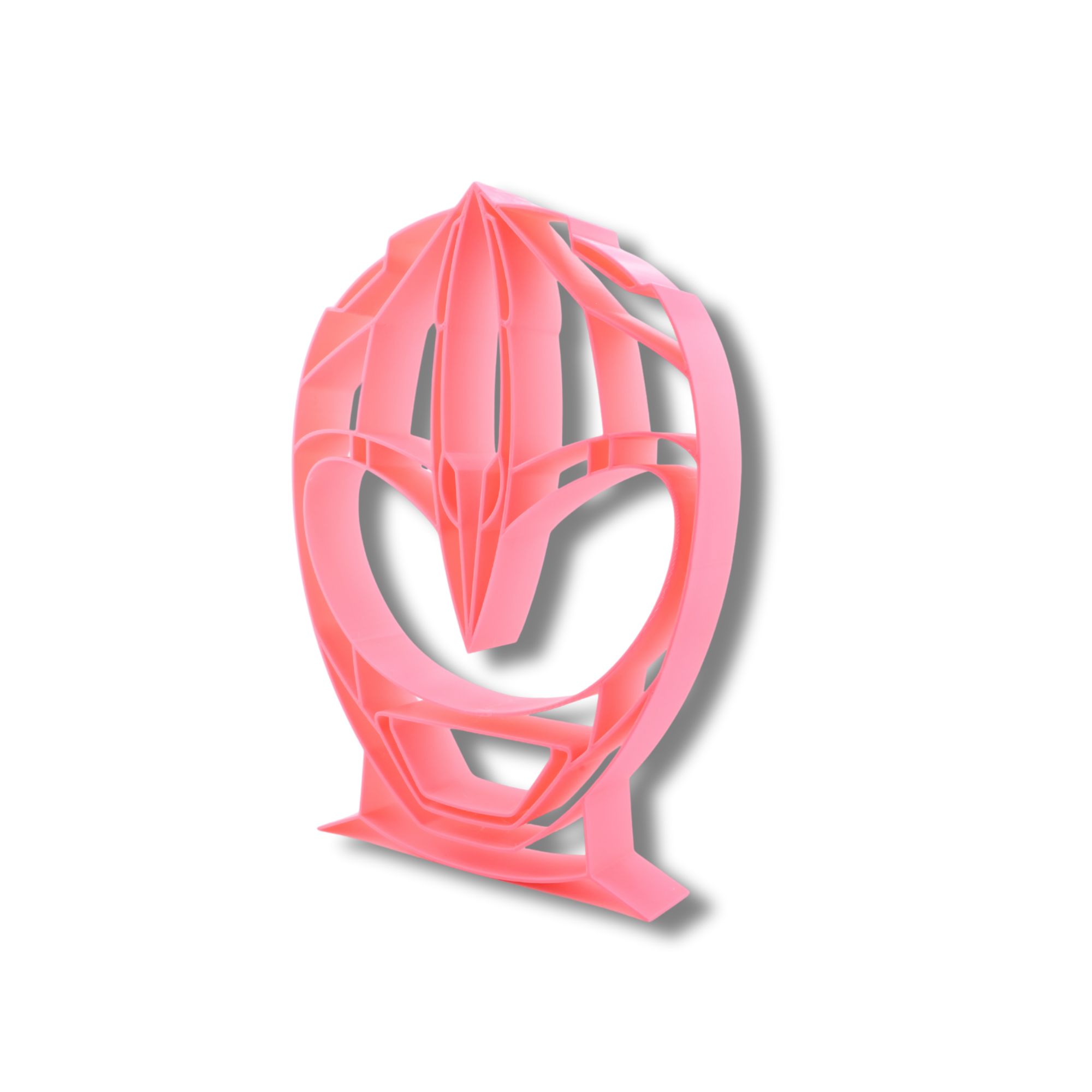 Pink Ranger Helmet Thin Silhouette — three quarter