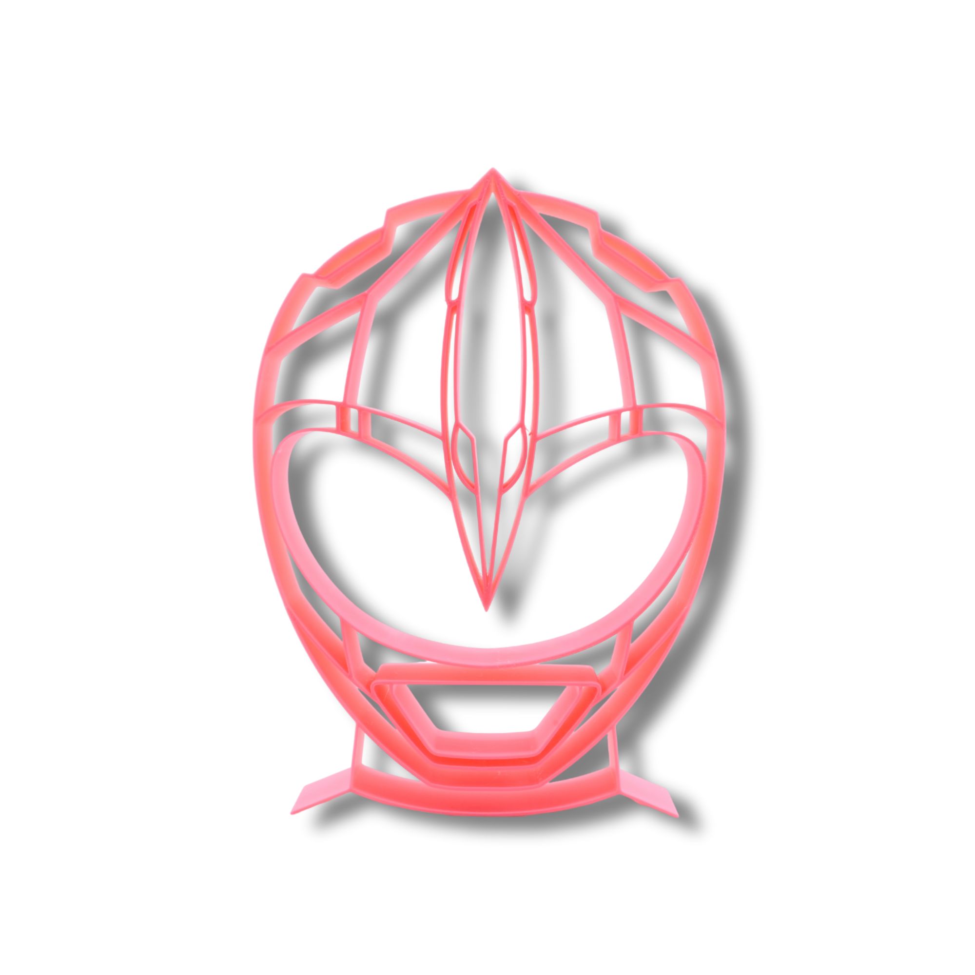 Pink Ranger Helmet Thin Silhouette — front