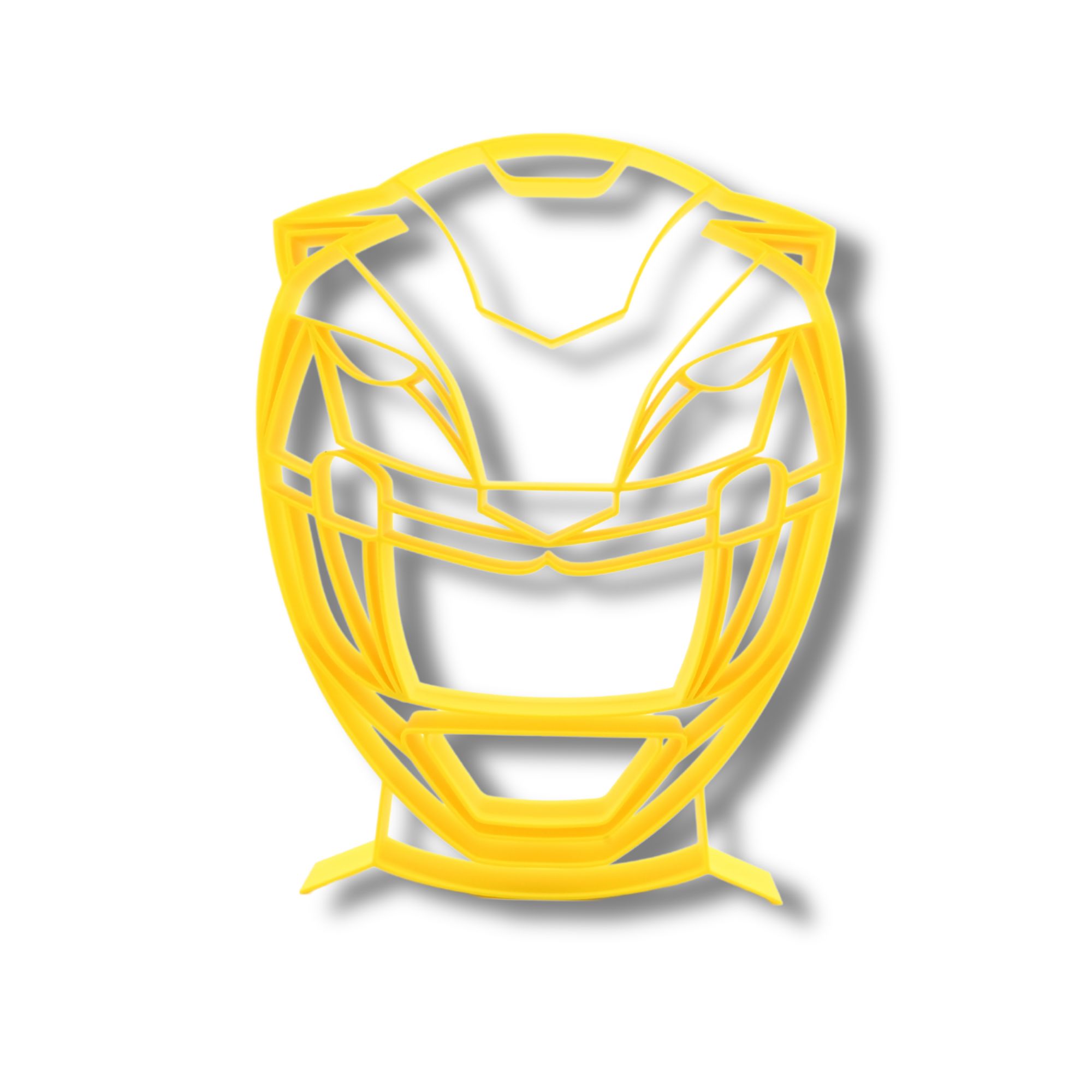 Yellow Ranger Helmet Thin Silhouette — front