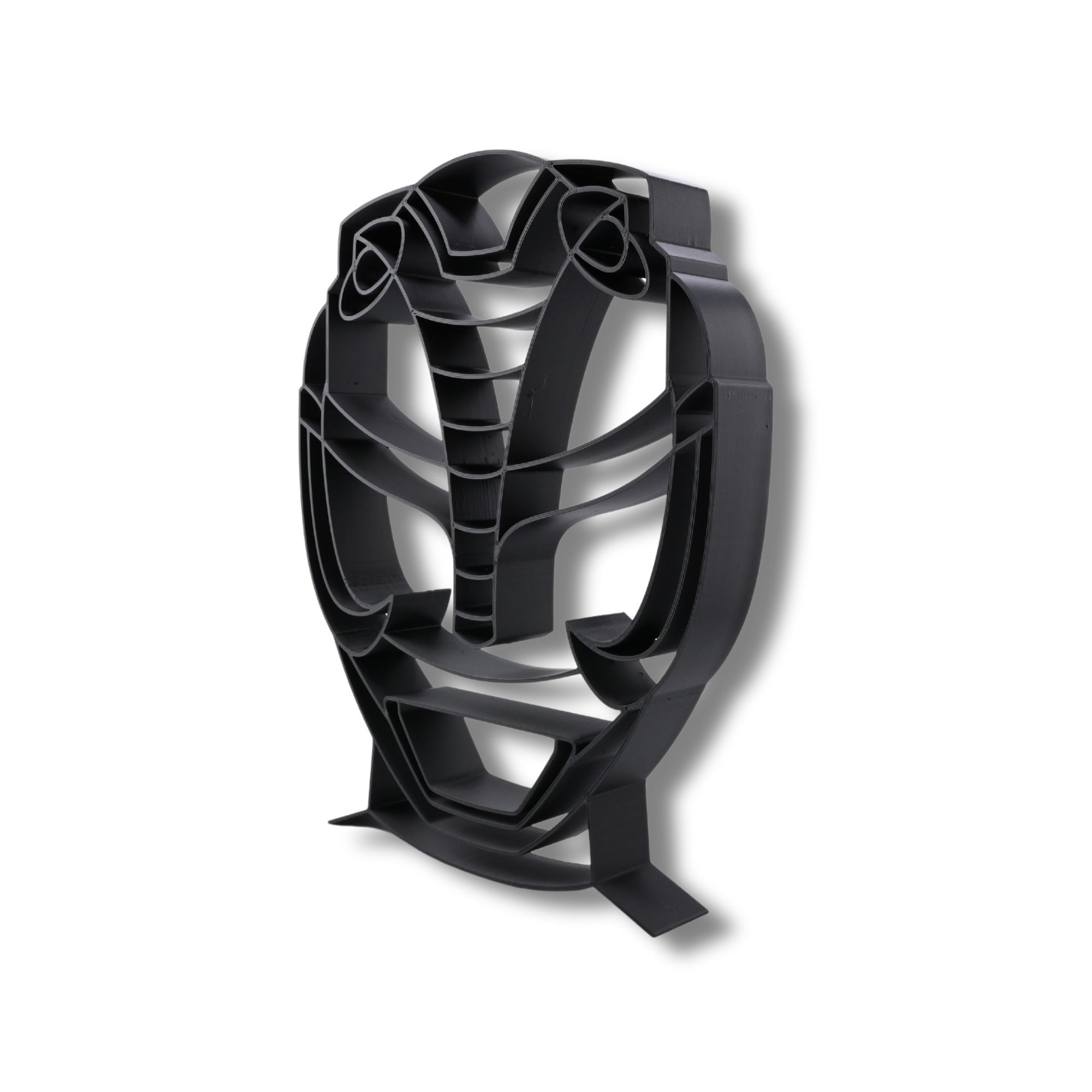 Black Ranger Helmet Thin Silhouette — three quarter