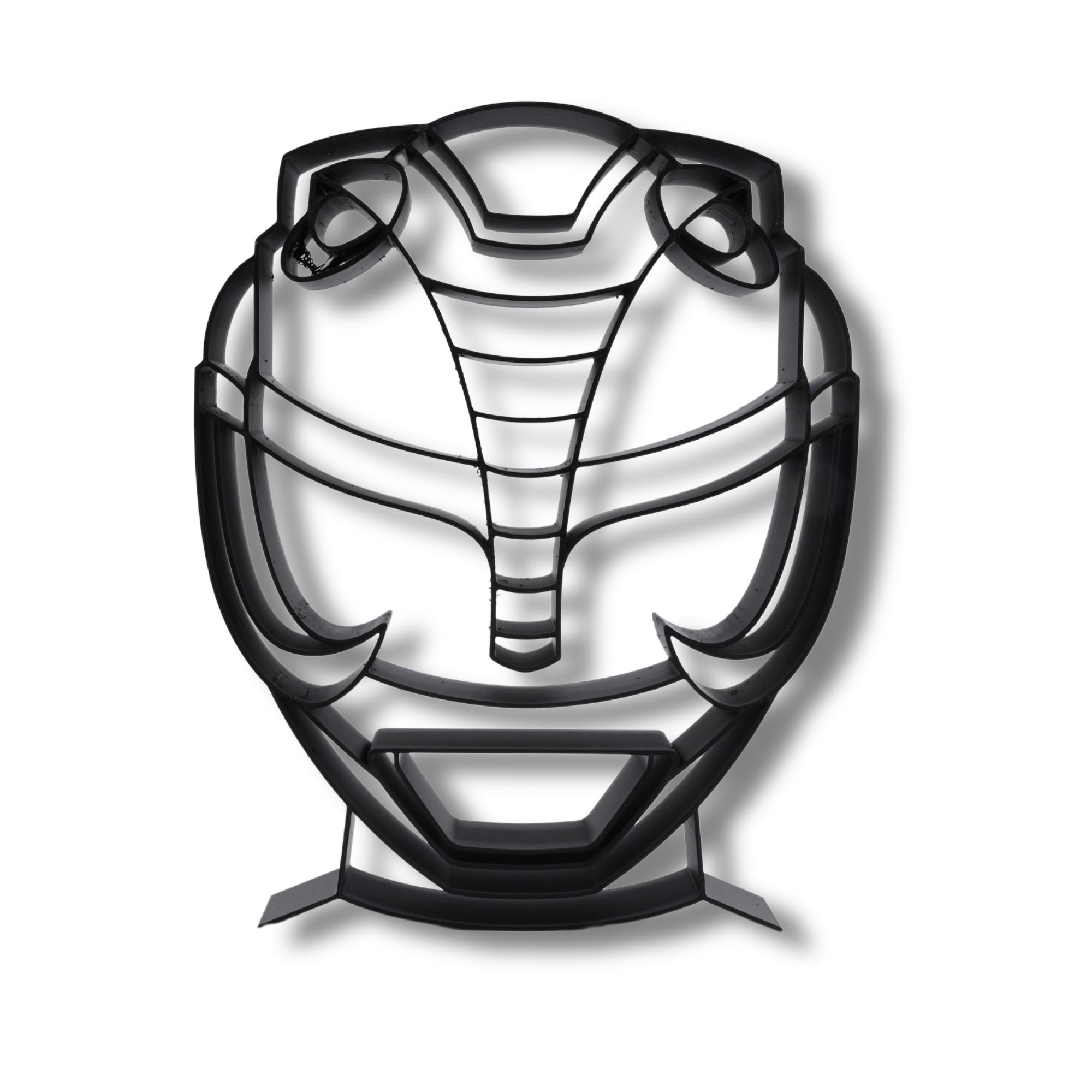 Black Ranger Helmet Thin Silhouette — front