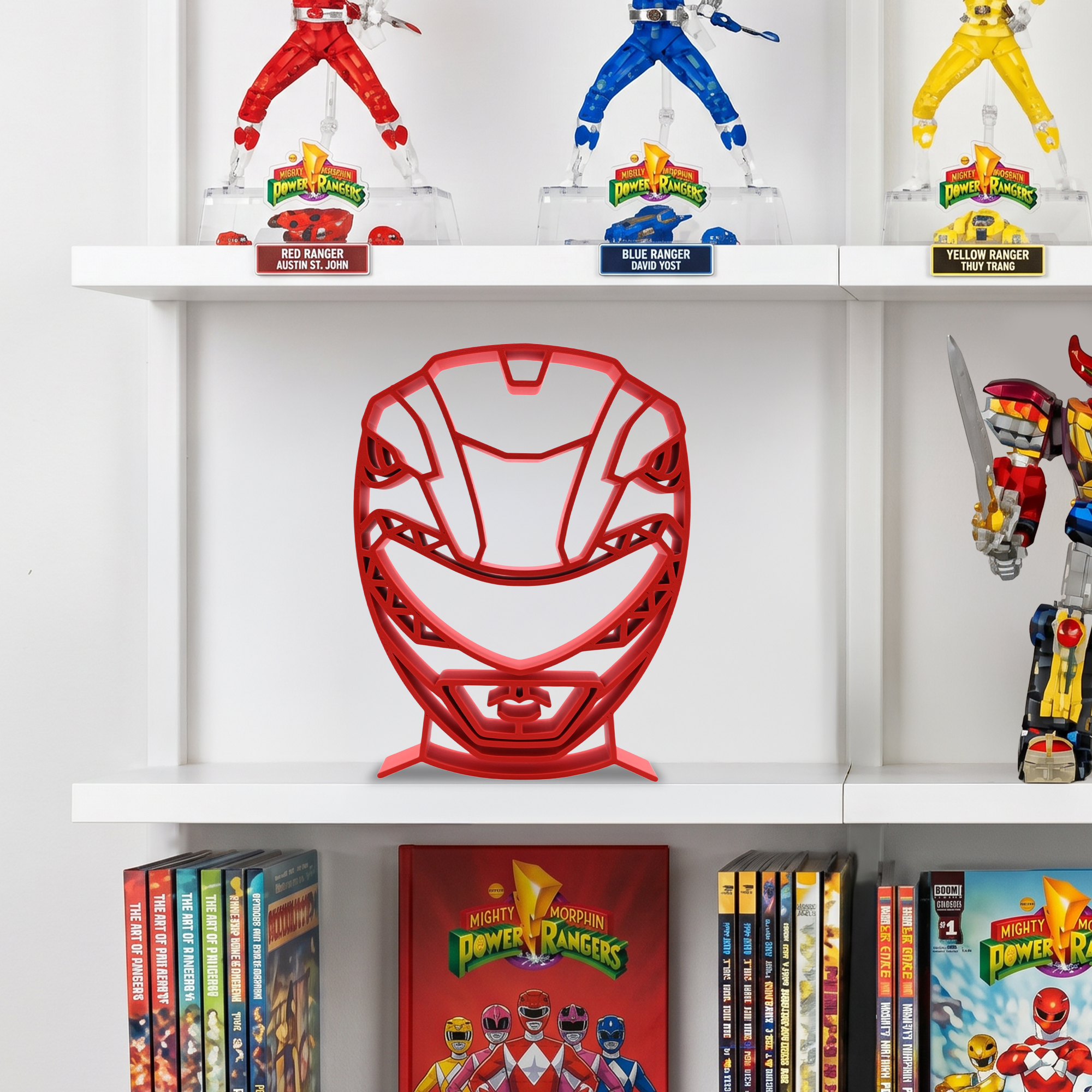 Red Ranger Helmet Thick Silhouette — extra 1