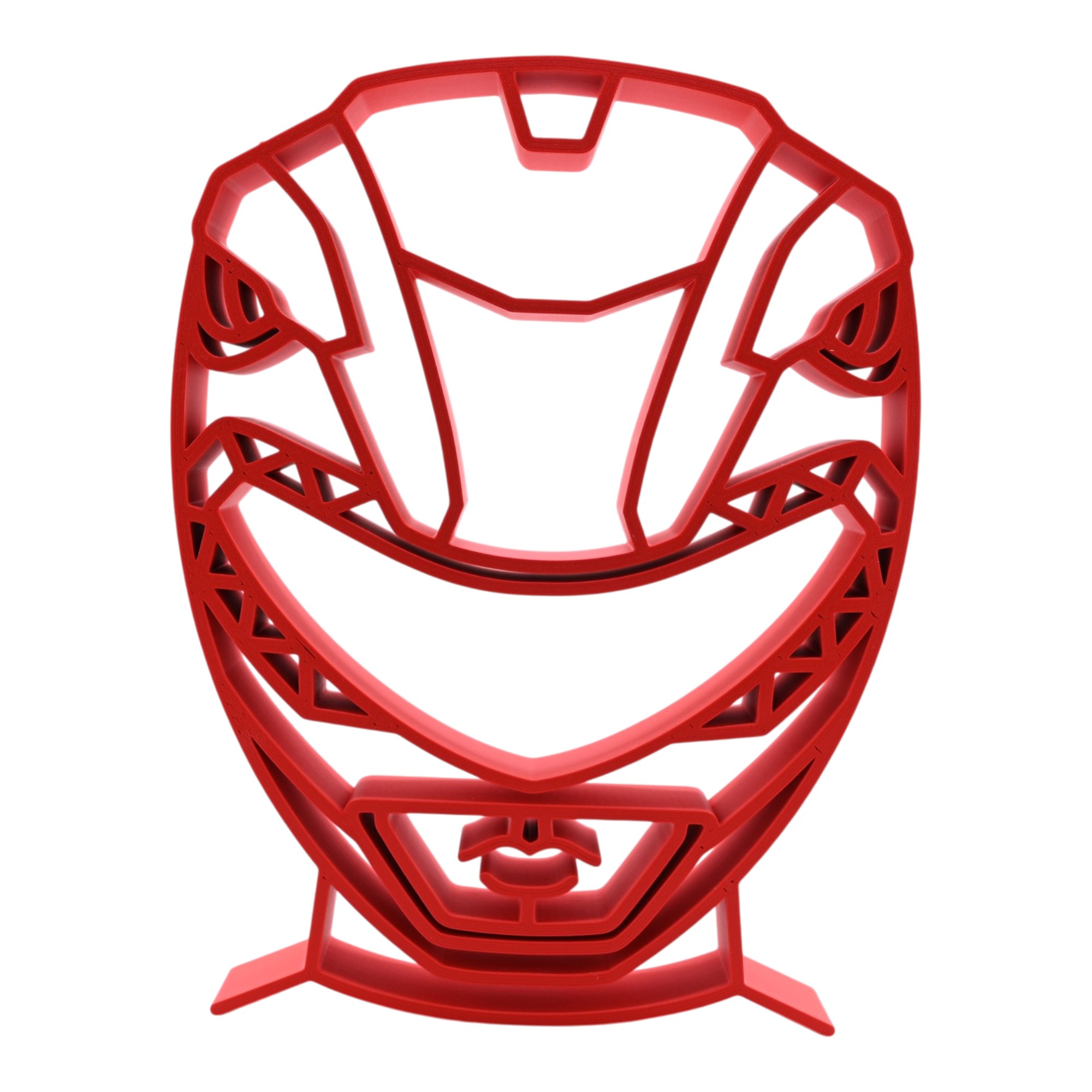 Red Ranger Helmet Thick Silhouette — front
