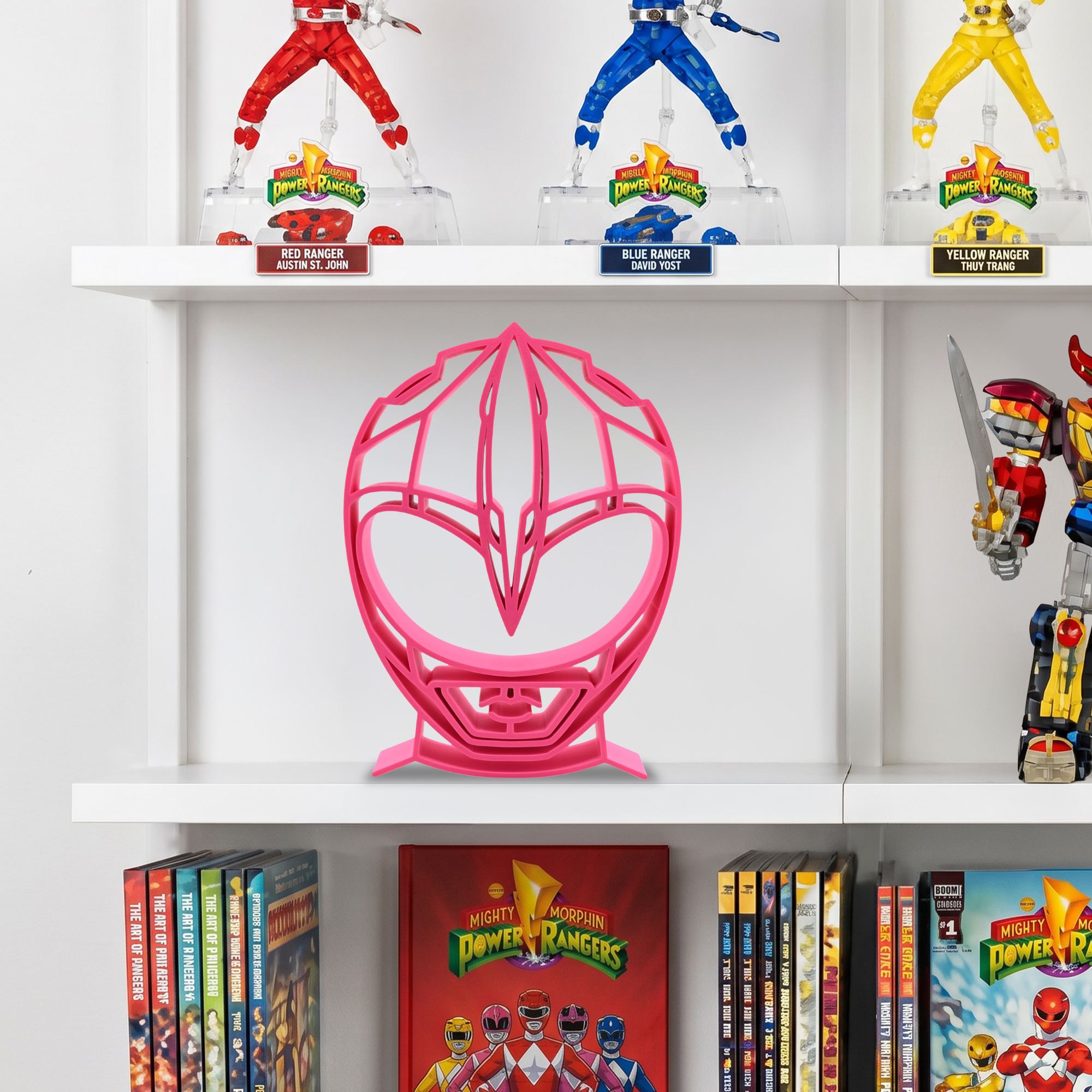 Pink Ranger Helmet Thick Silhouette — extra 1