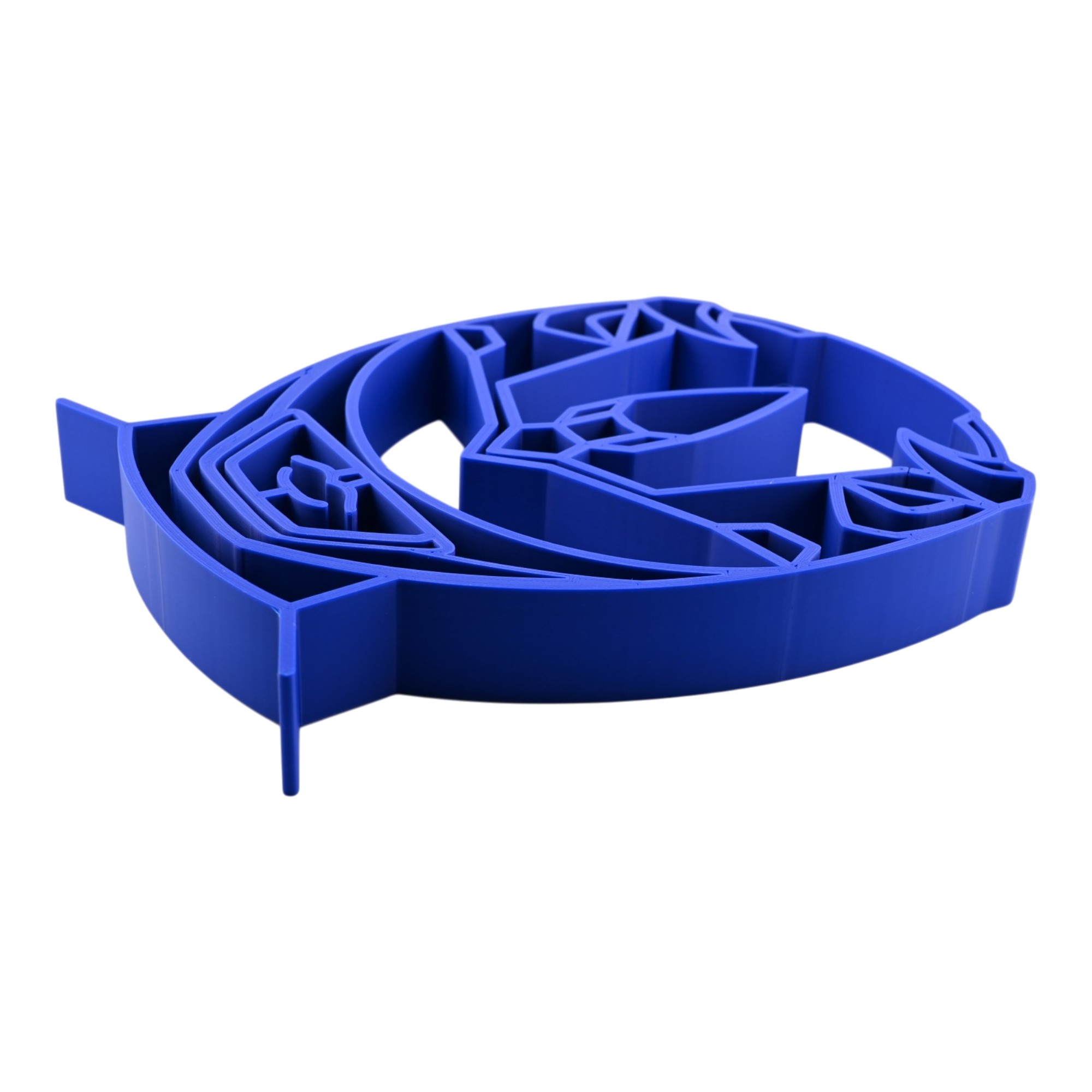 Blue Ranger Helmet Thick Silhouette — flat