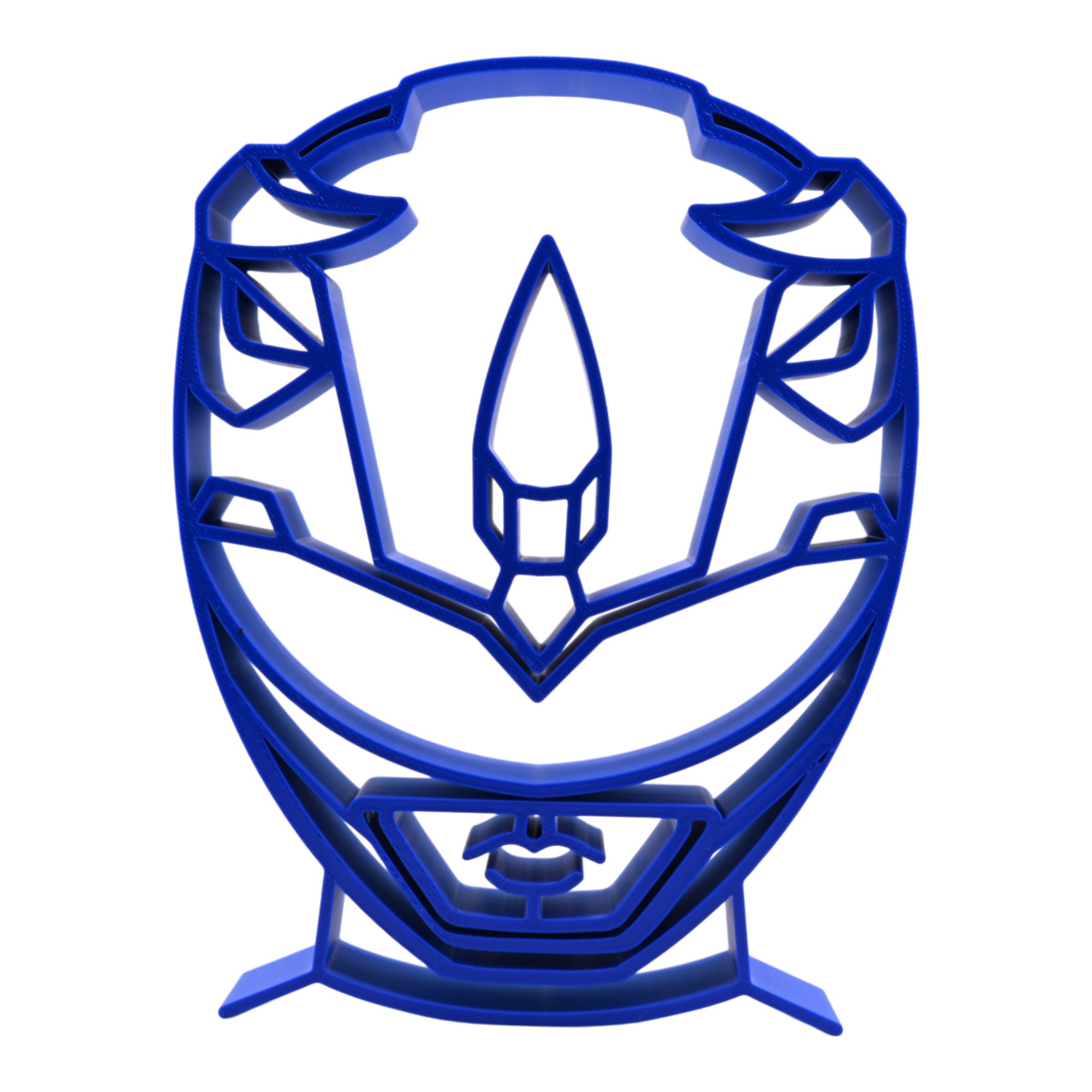 Blue Ranger Helmet Thick Silhouette — front