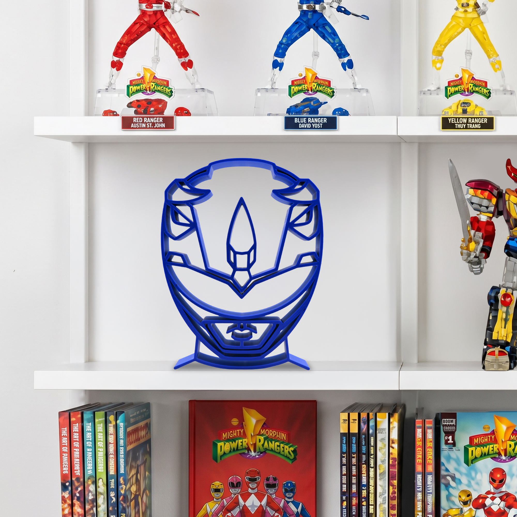 Blue Ranger Helmet Thick Silhouette — extra 1