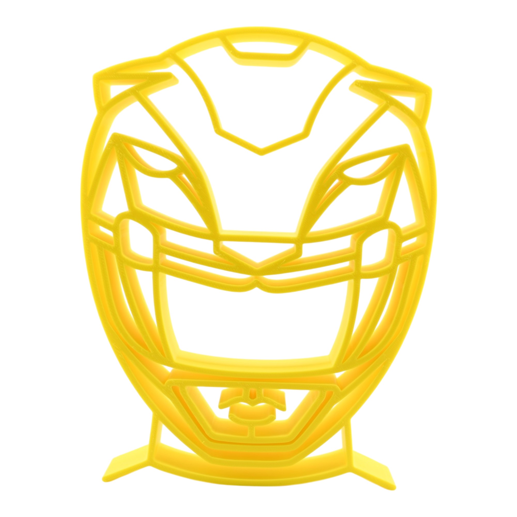 Yellow Ranger Helmet Thick Silhouette — front