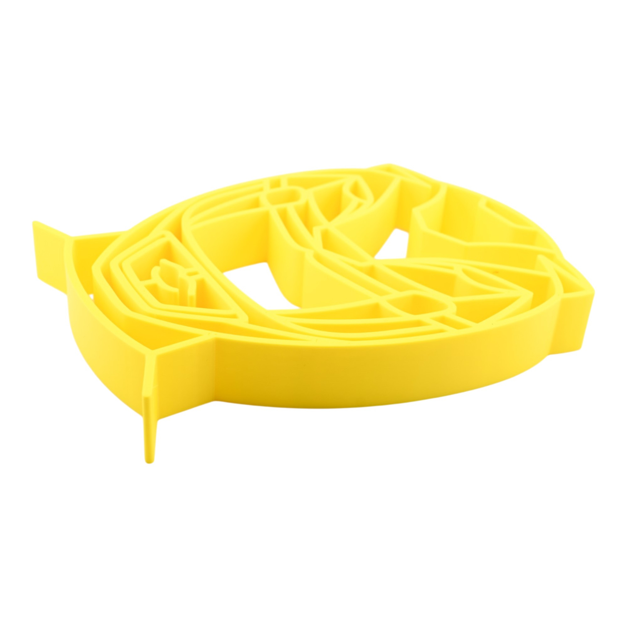 Yellow Ranger Helmet Thick Silhouette — flat