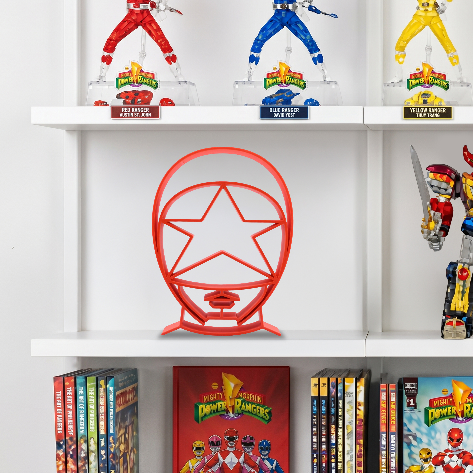 Red Zeo Ranger Helmet Silhouette — extra 2