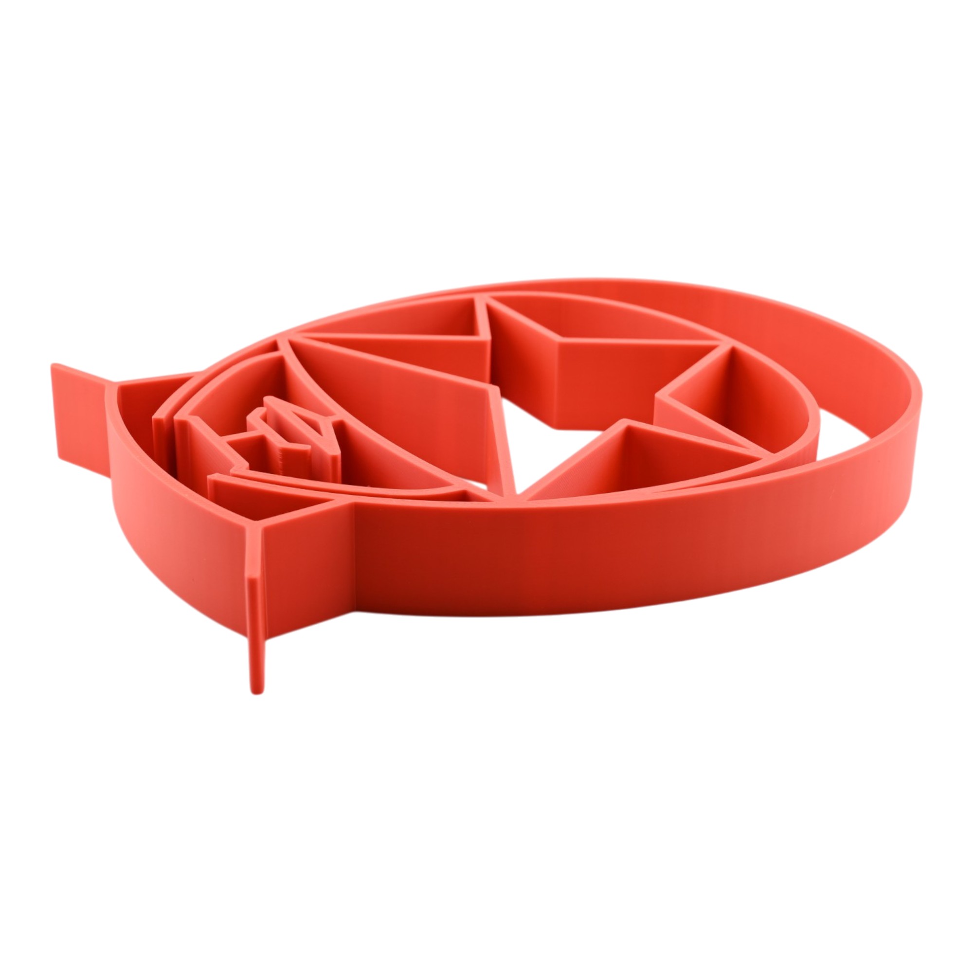 Red Zeo Ranger Helmet Silhouette — flat
