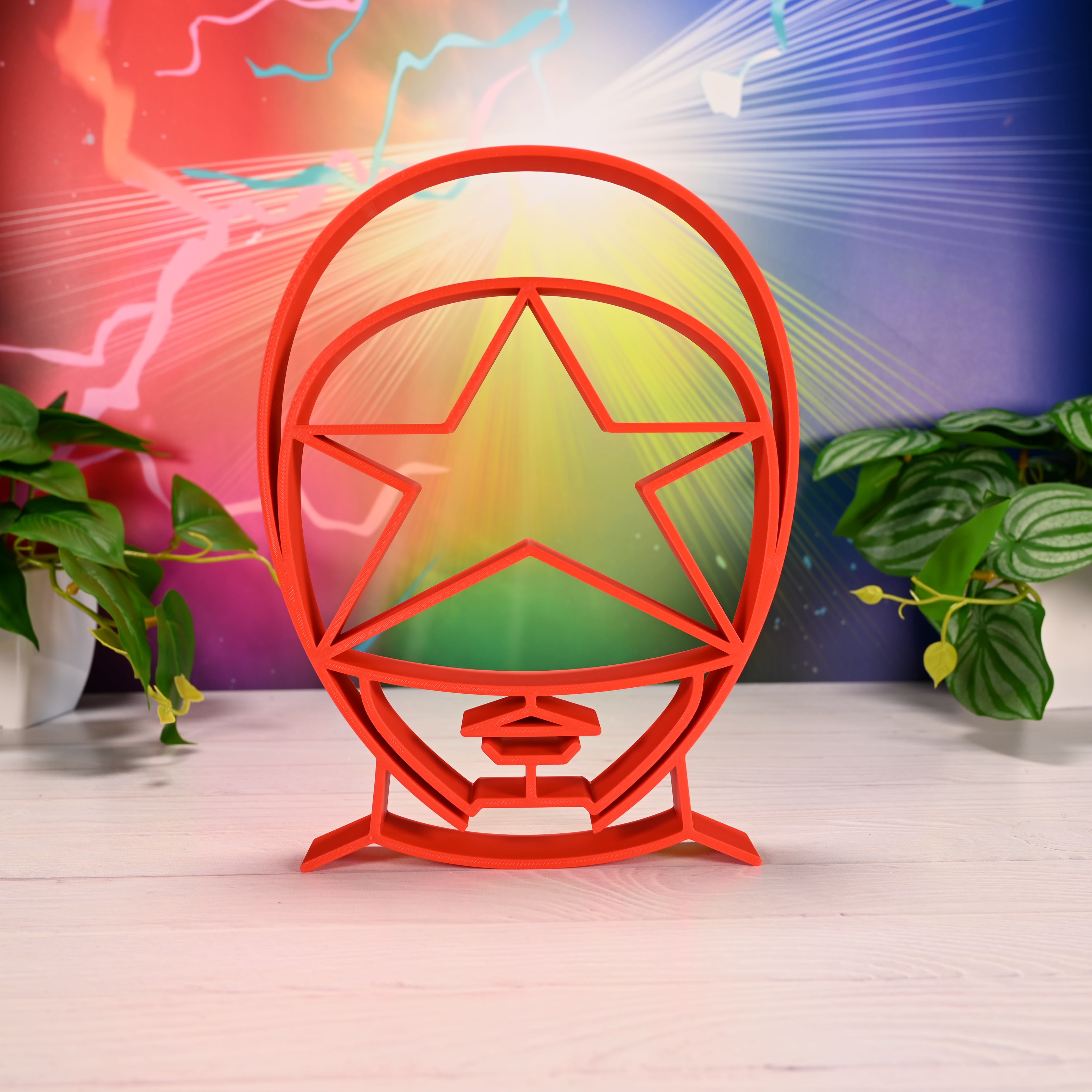 Red Zeo Ranger Helmet Silhouette — extra 1