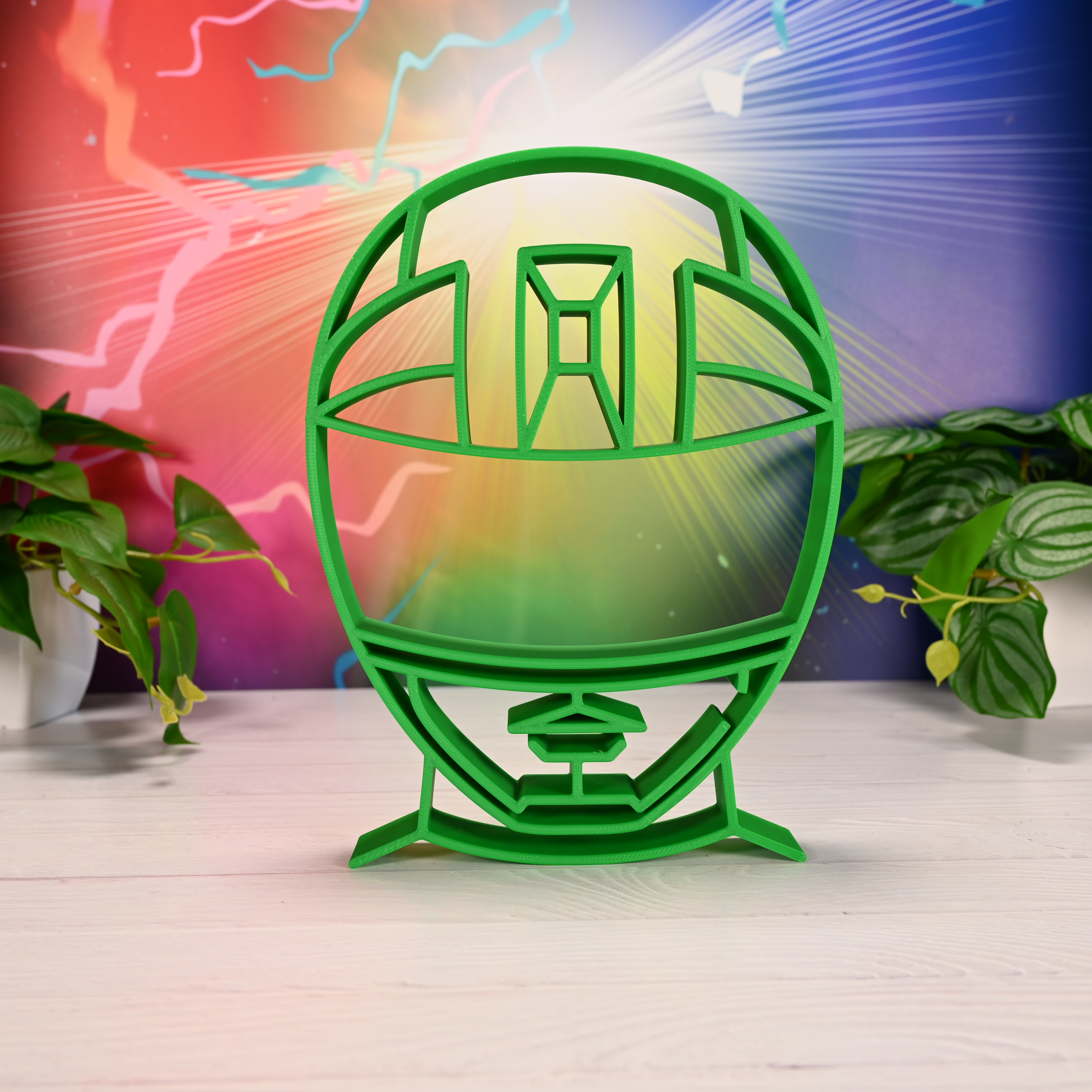 Green Zeo Ranger Helmet Silhouette — extra 1