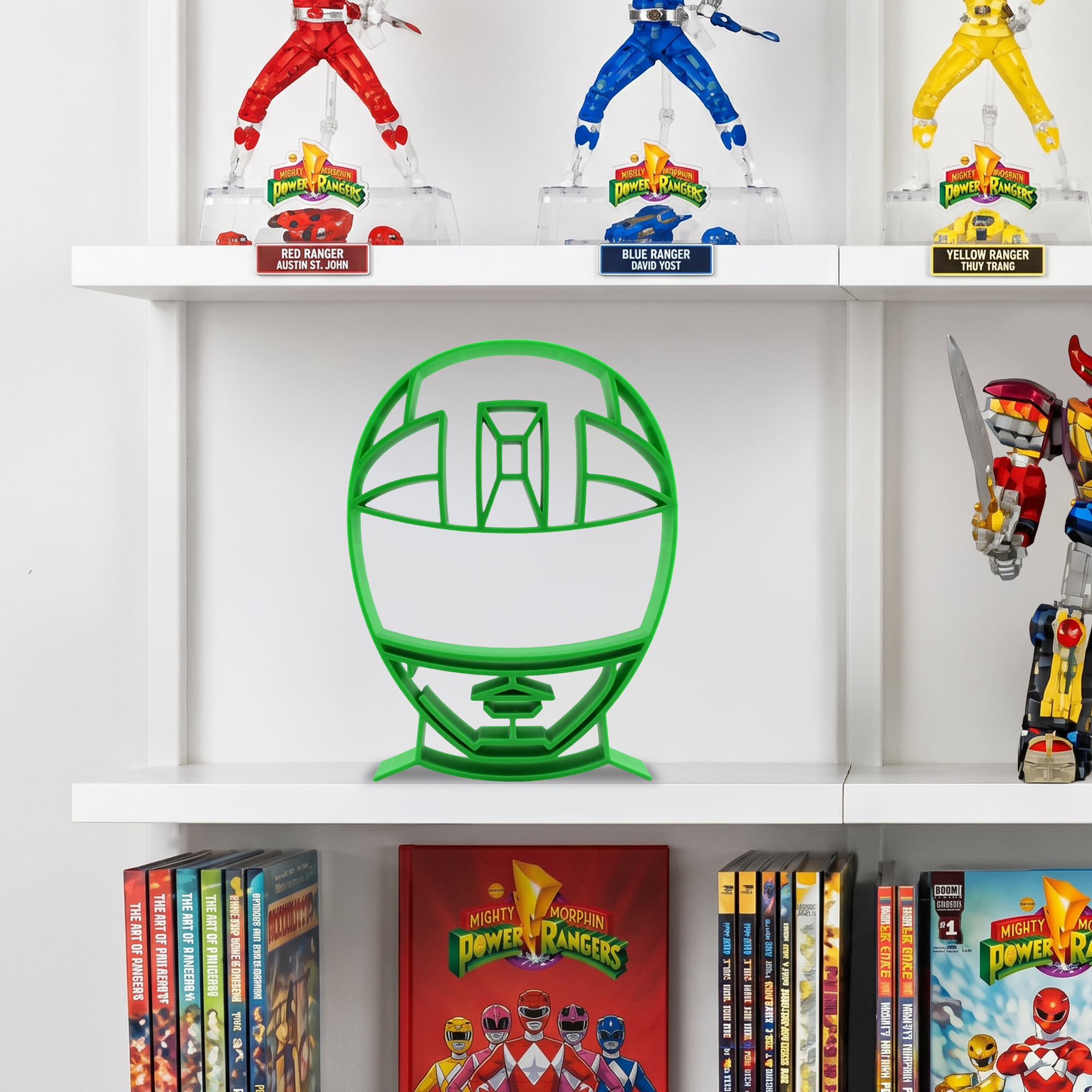 Green Zeo Ranger Helmet Silhouette — extra 2