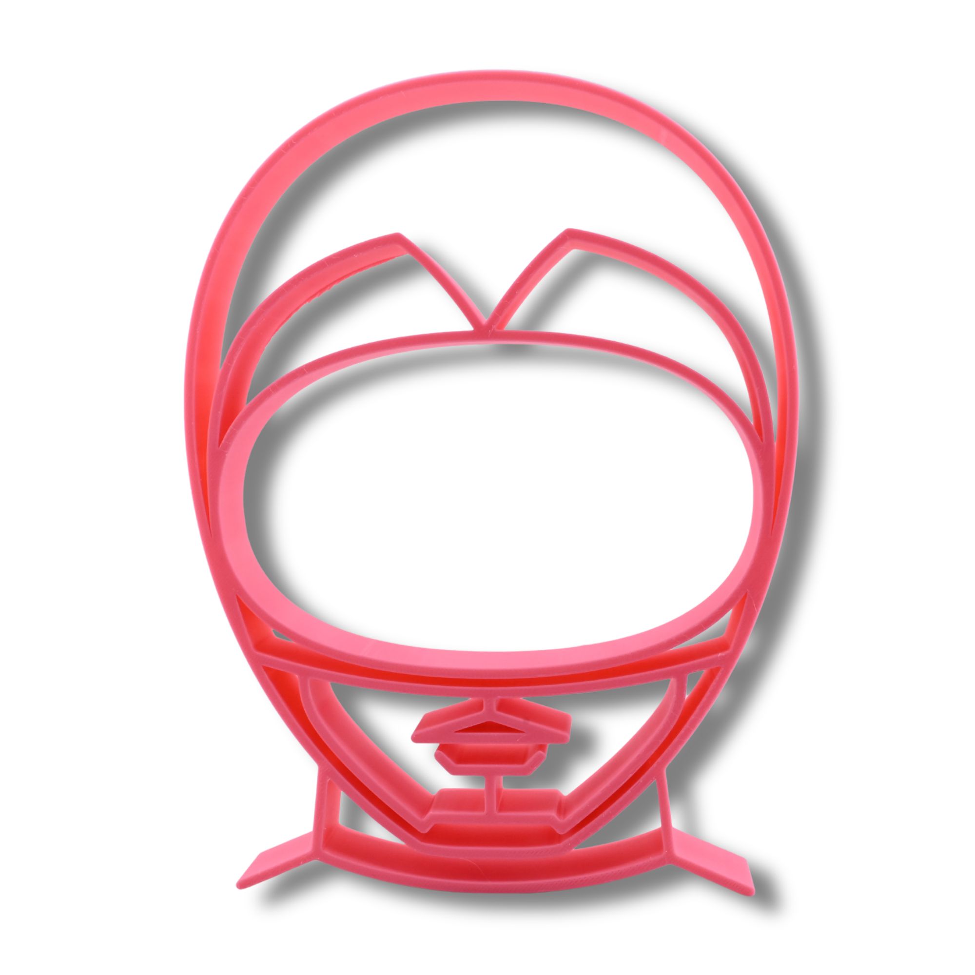 Pink Zeo Ranger Helmet Silhouette — front