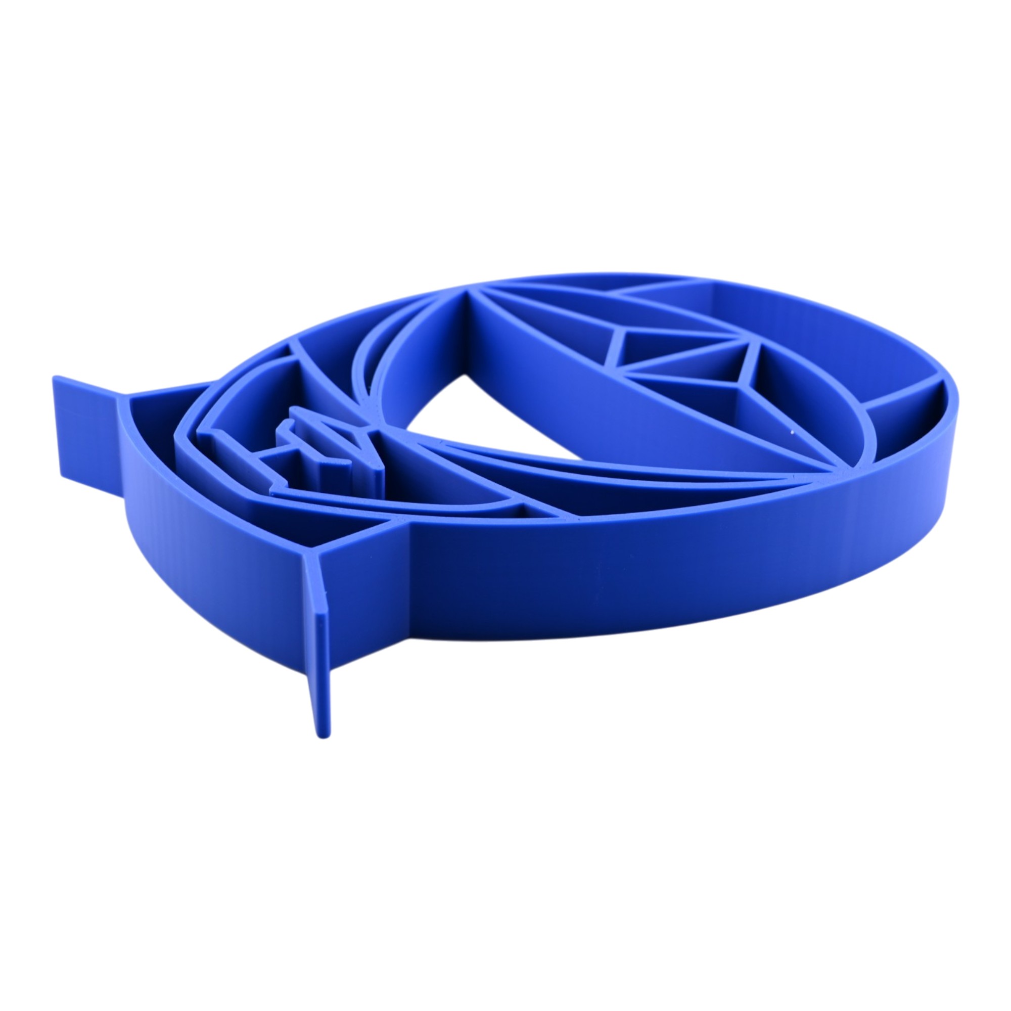Blue Zeo Ranger Helmet Silhouette — flat
