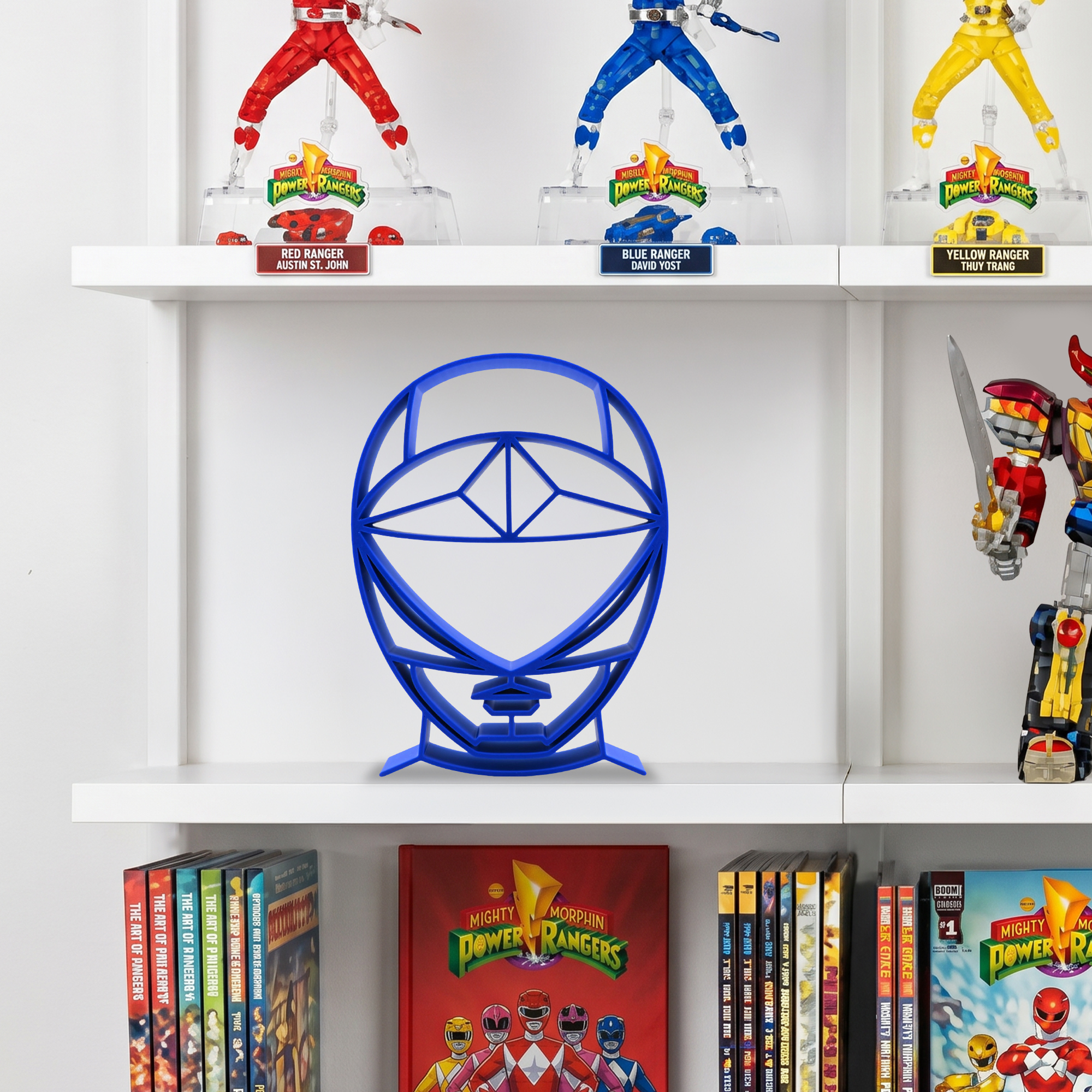 Blue Zeo Ranger Helmet Silhouette — extra 2
