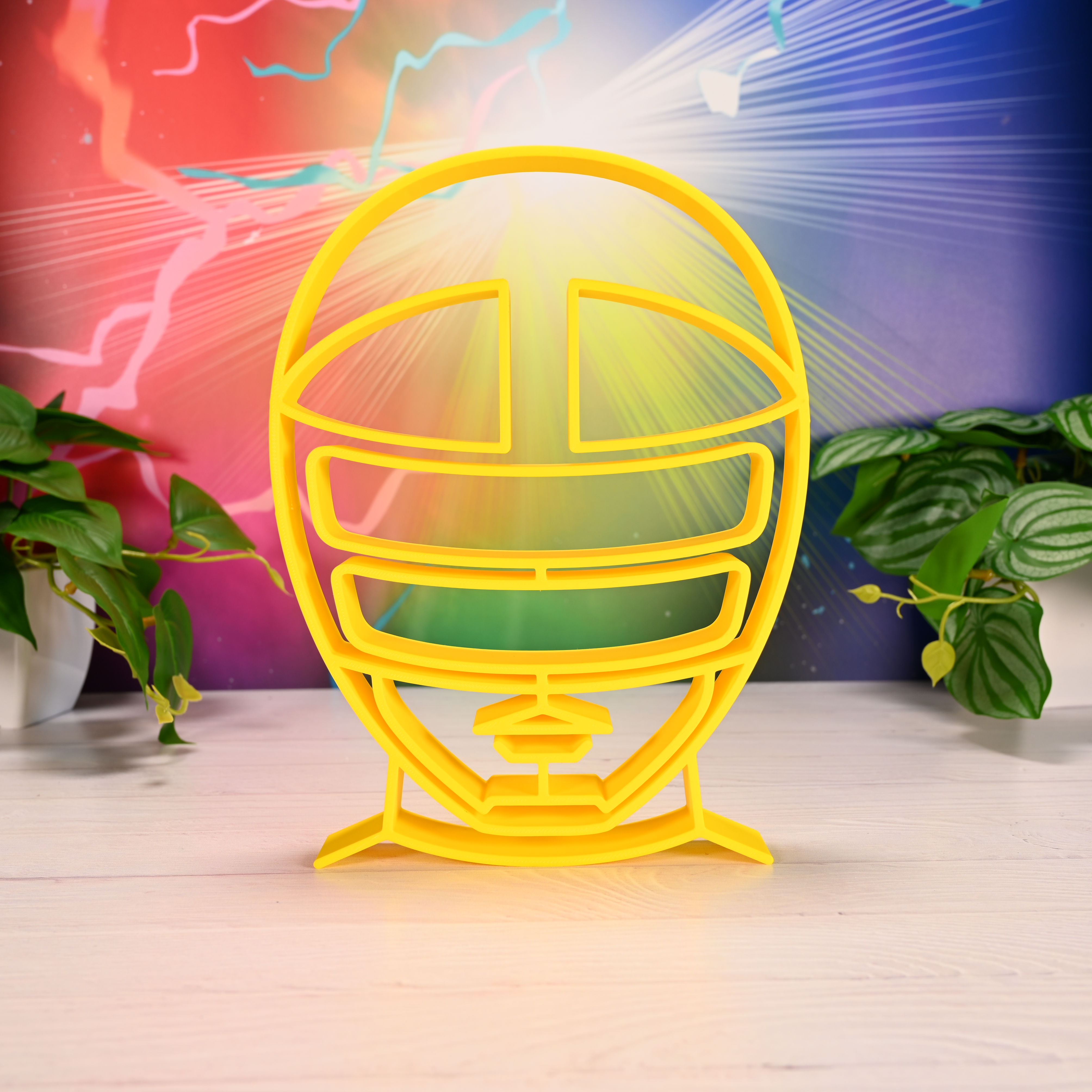 Yellow Zeo Ranger Helmet Silhouette — extra 2