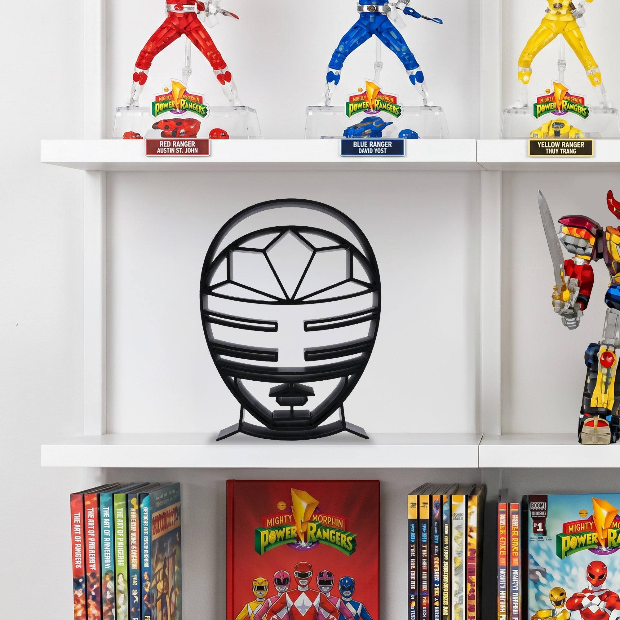 Black Zeo Ranger Helmet Silhouette — extra 2