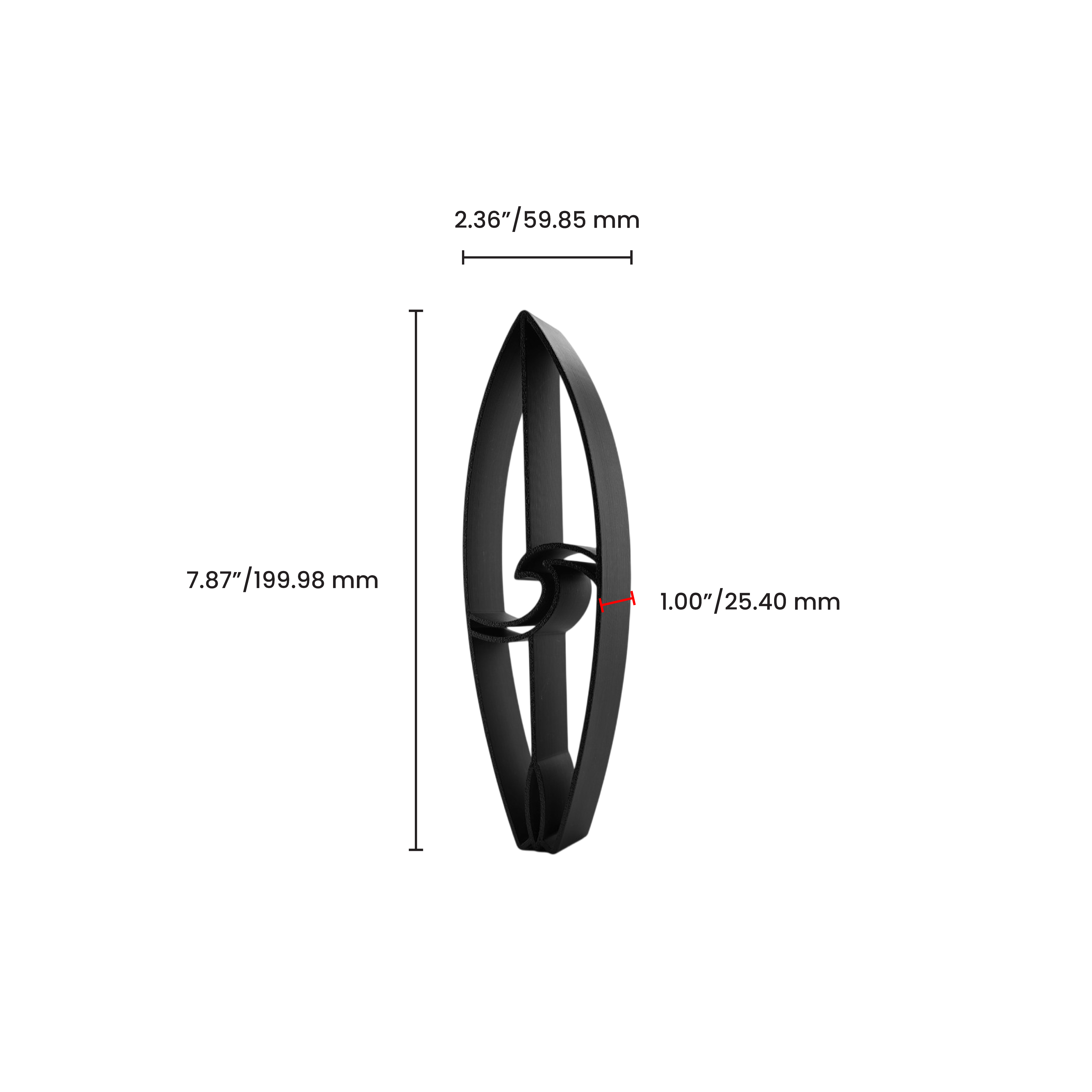 Classic Surfboard — dimension