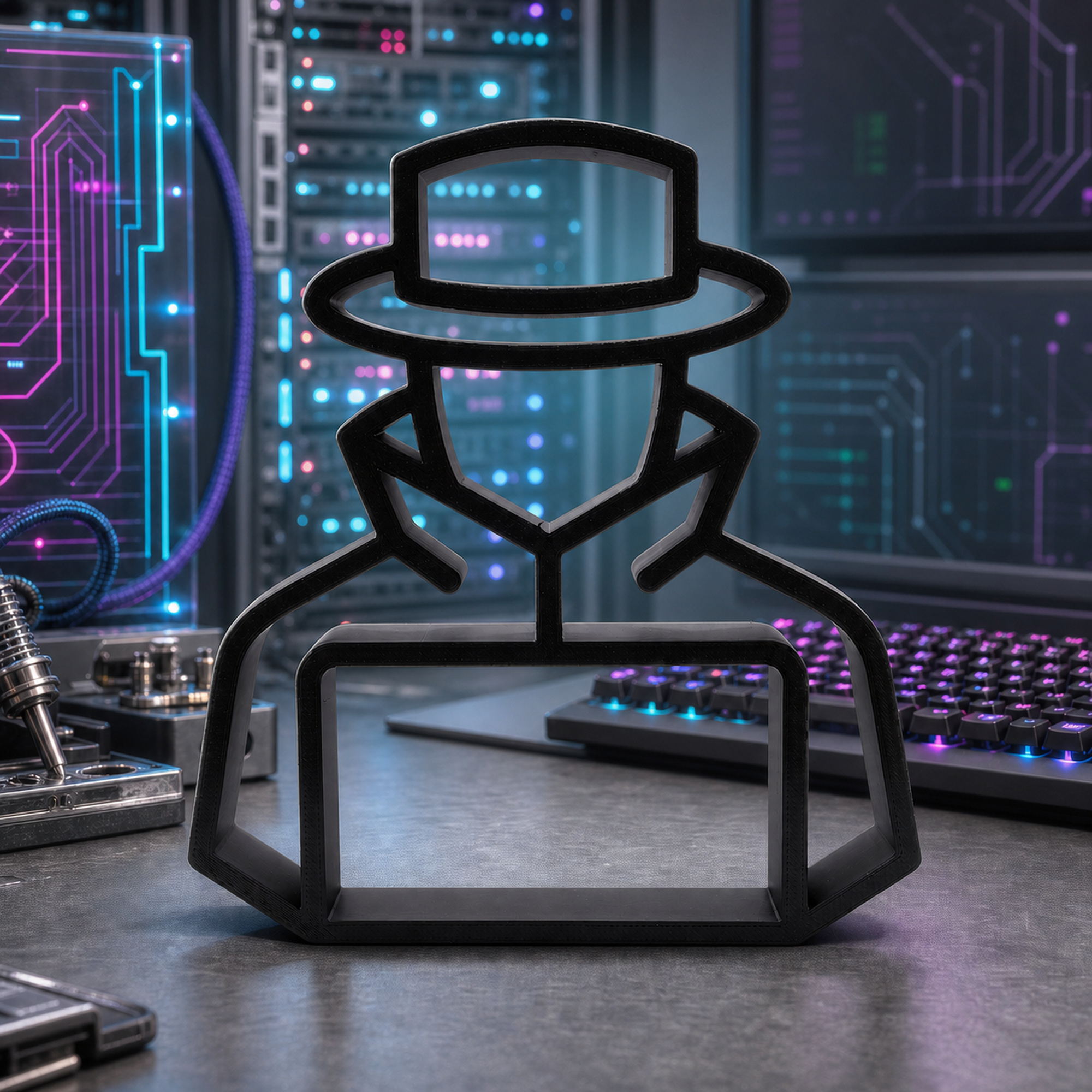 Trench Coat Hacker — lifestyle