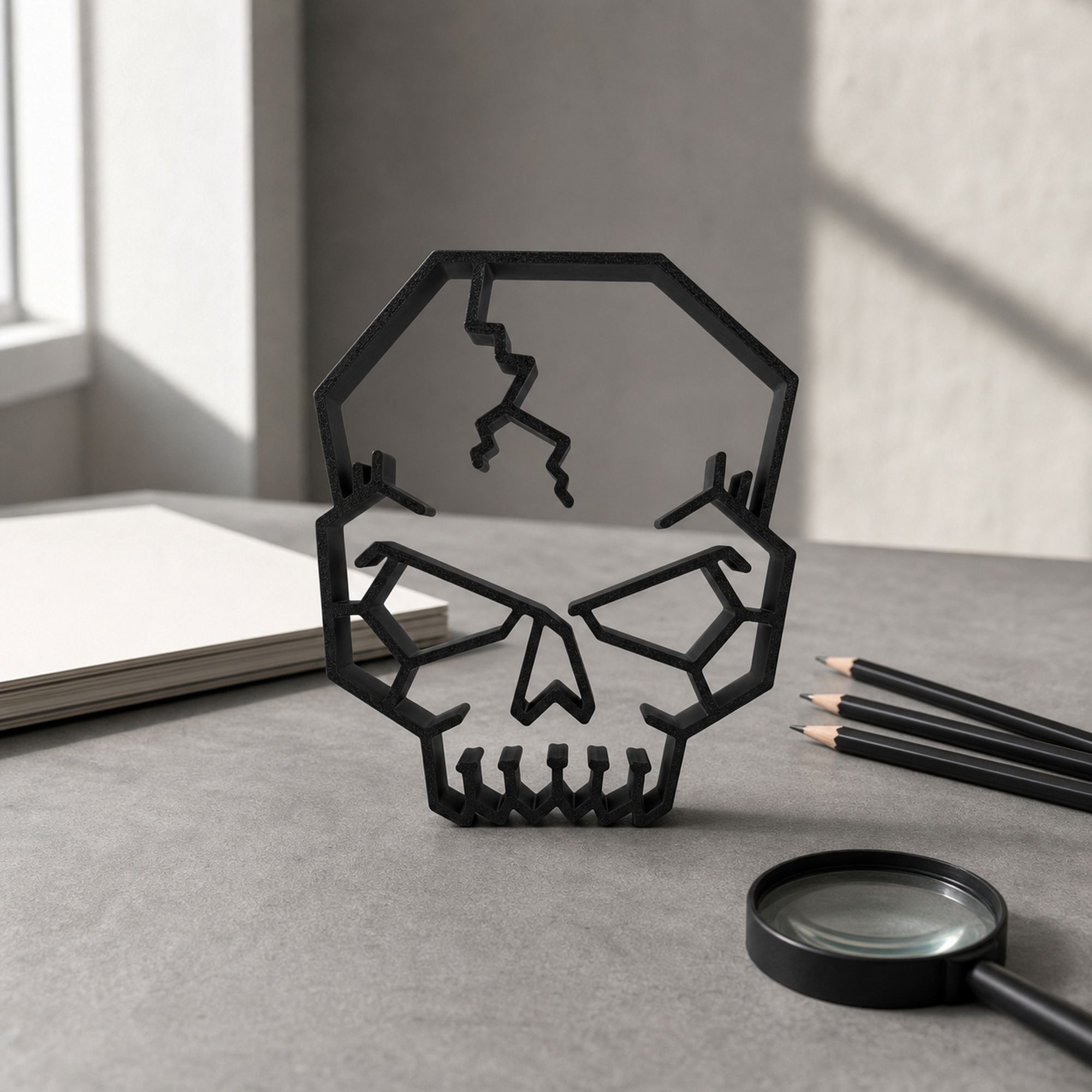 Cracked Skull [BLACK] — lifestyle