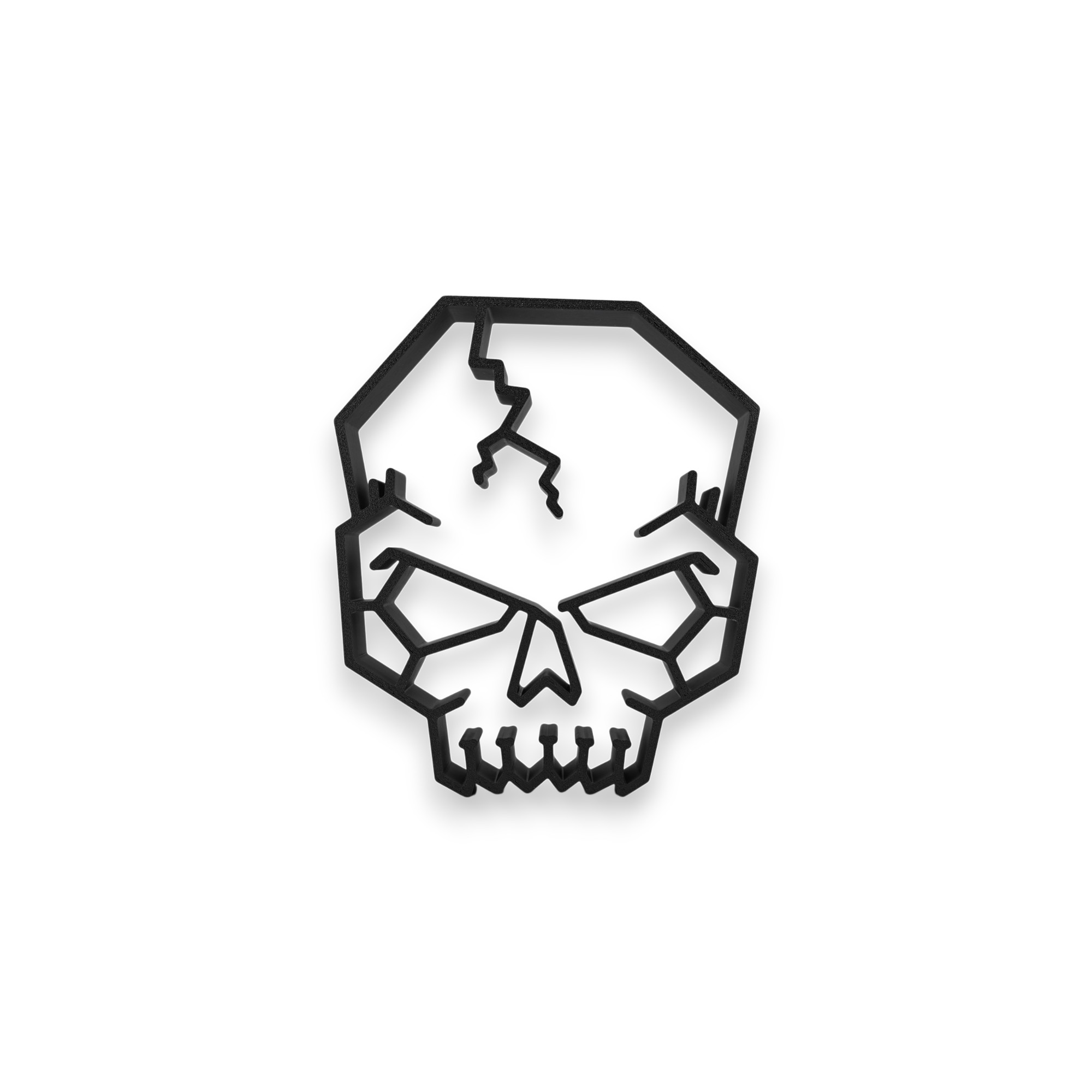 Cracked Skull [BLACK] — front