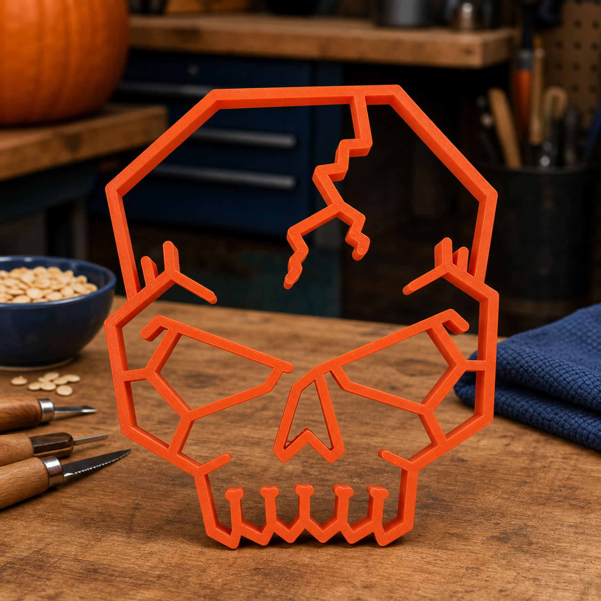 Cracked Skull [ORANGE] — lifestyle