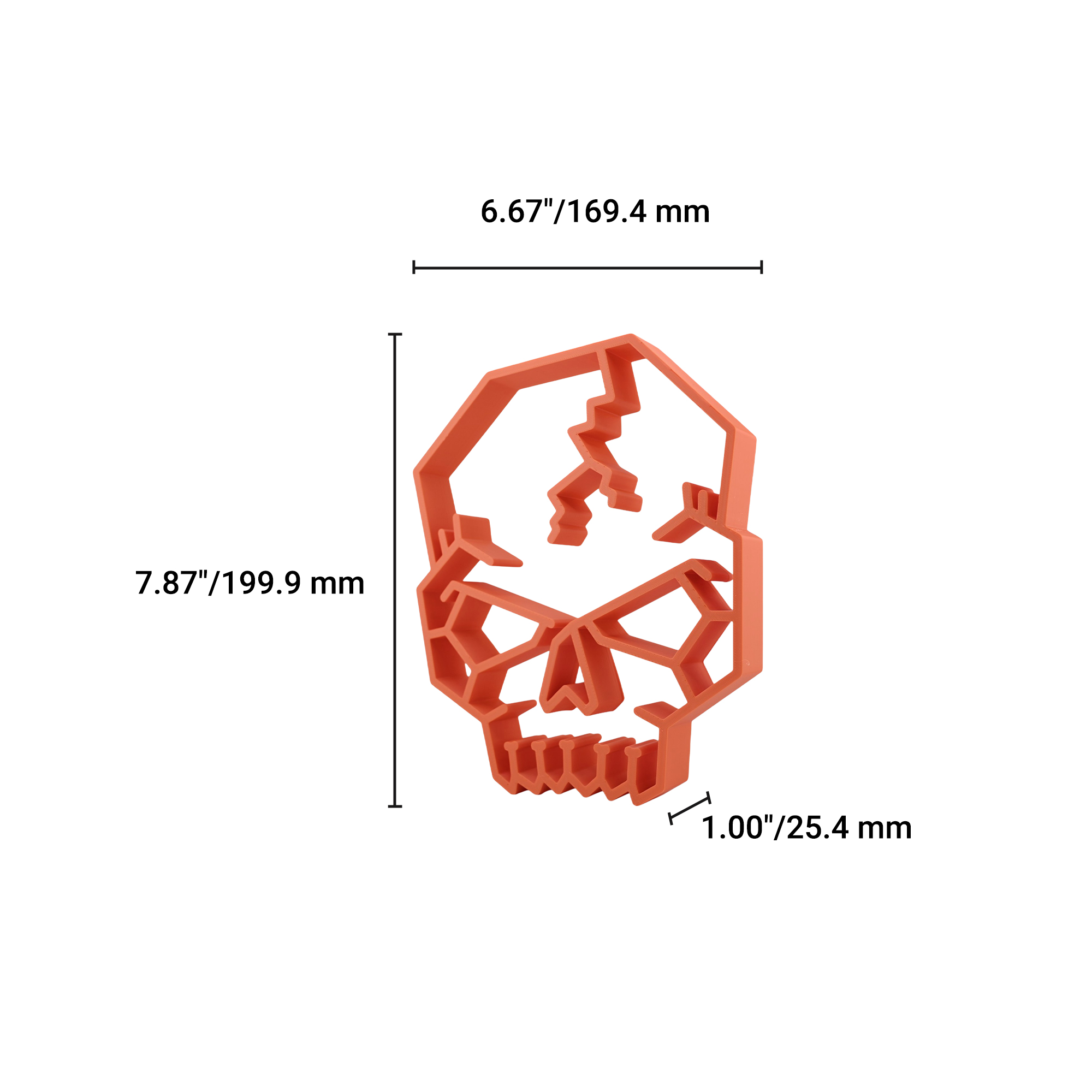 Cracked Skull [ORANGE] — dimension