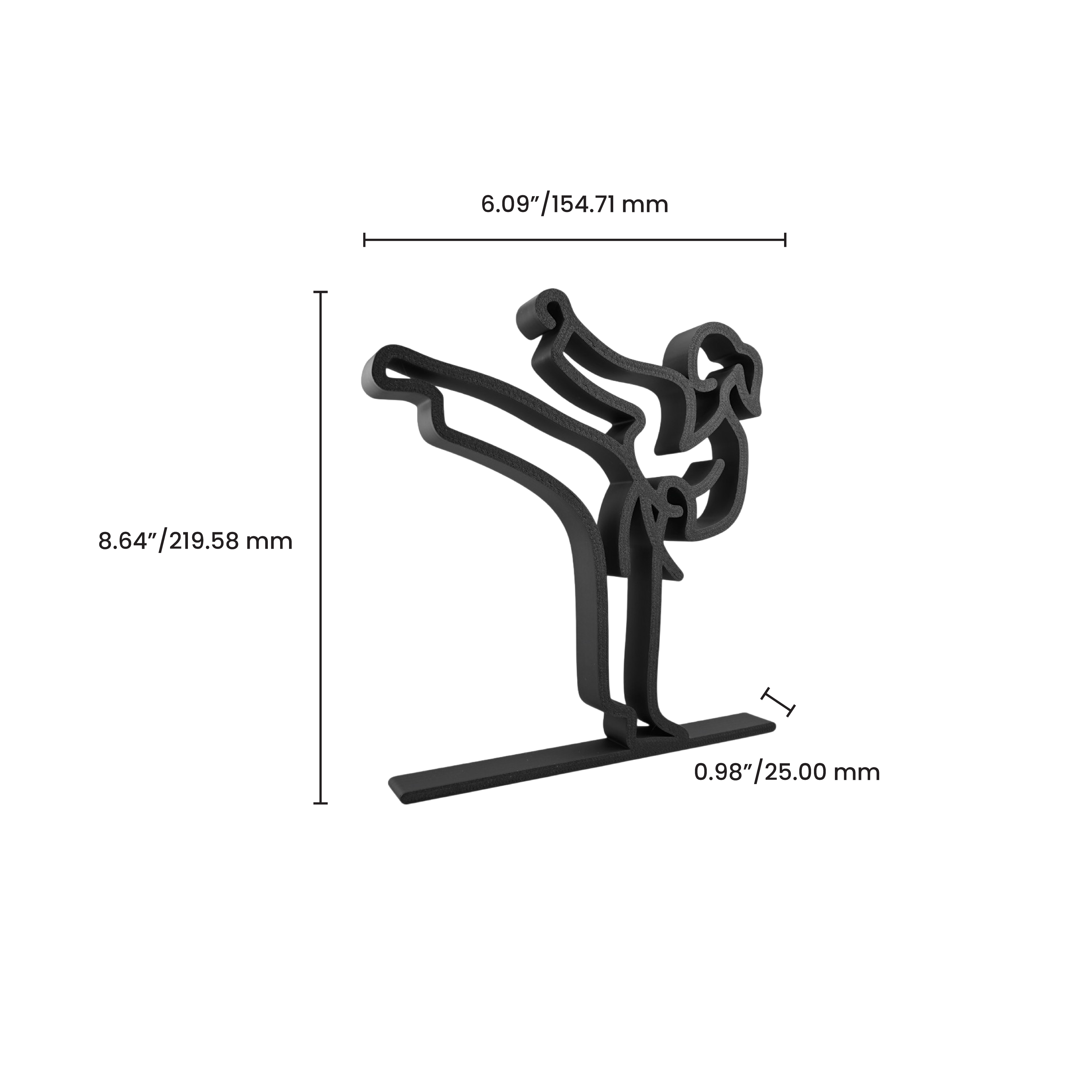 Female High Side Kick — dimension