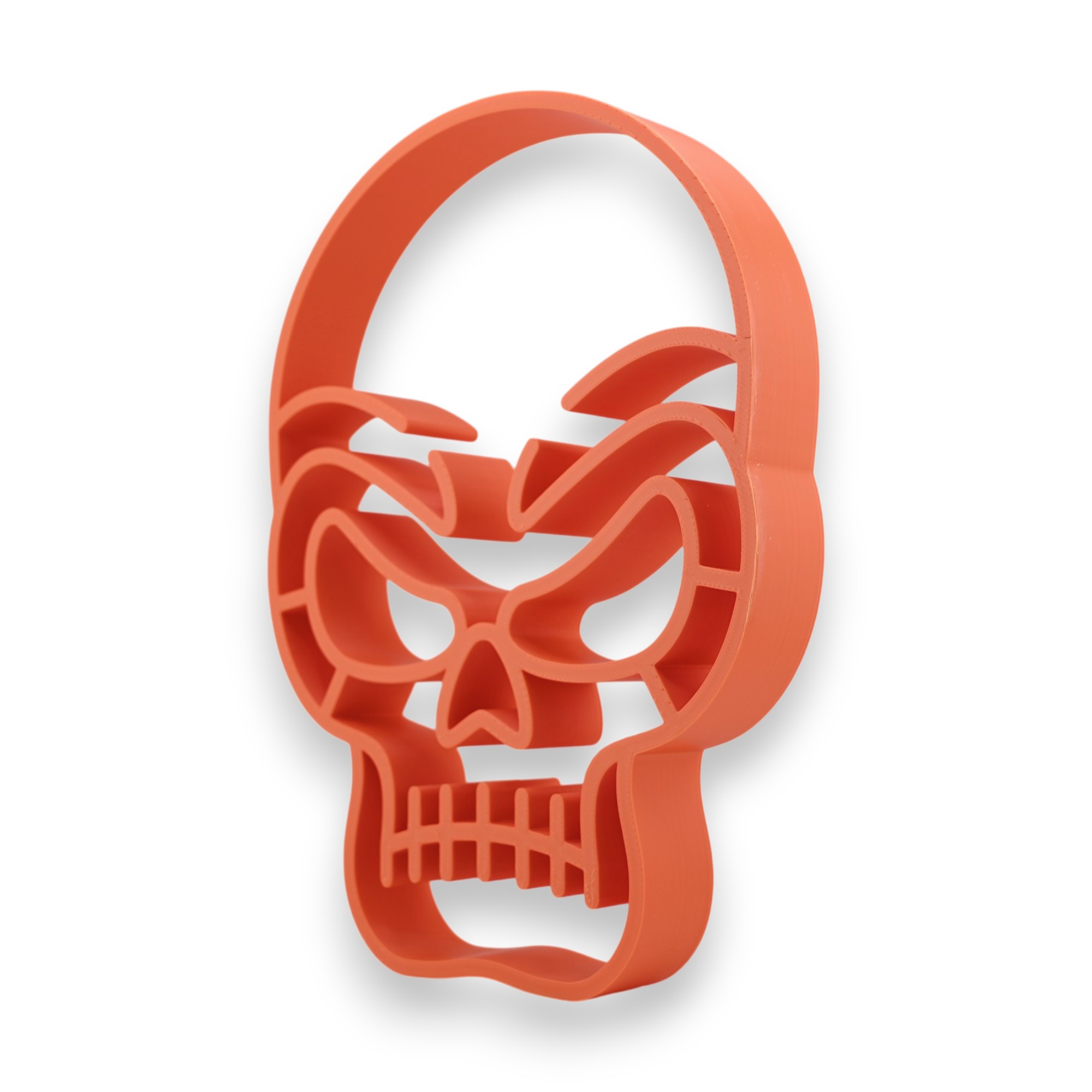 Classic Skull [ORANGE] — three quarter