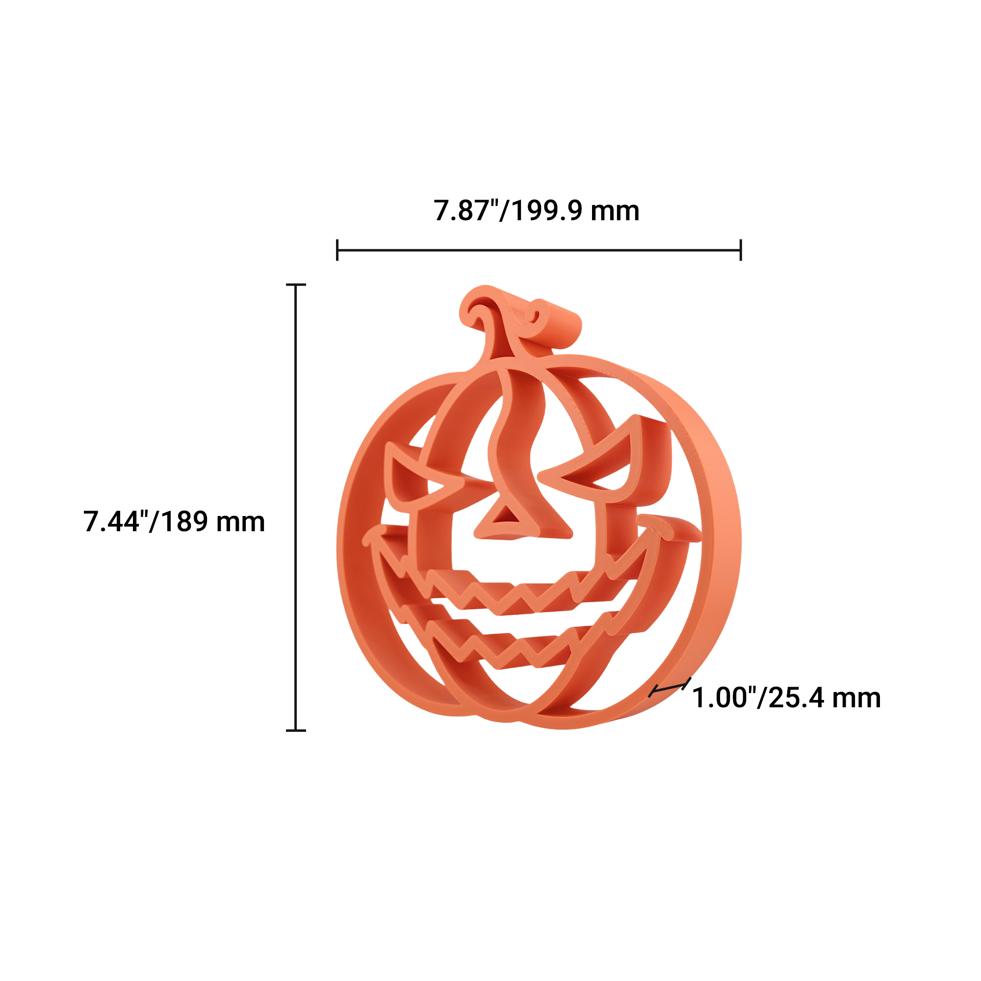 Jack O Lantern Scary [ORANGE] — dimension
