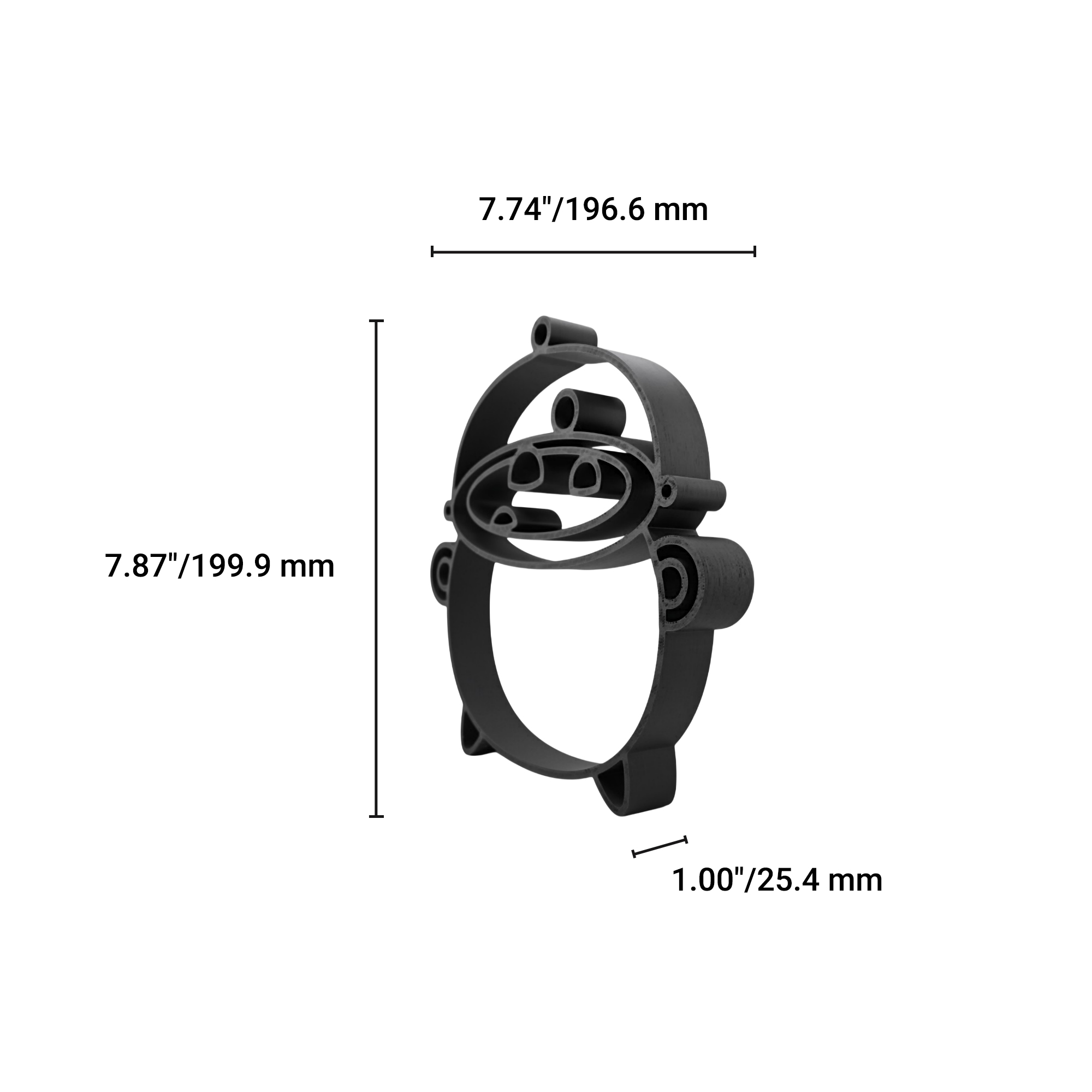 Cauldron with Handle [BLACK] — dimension