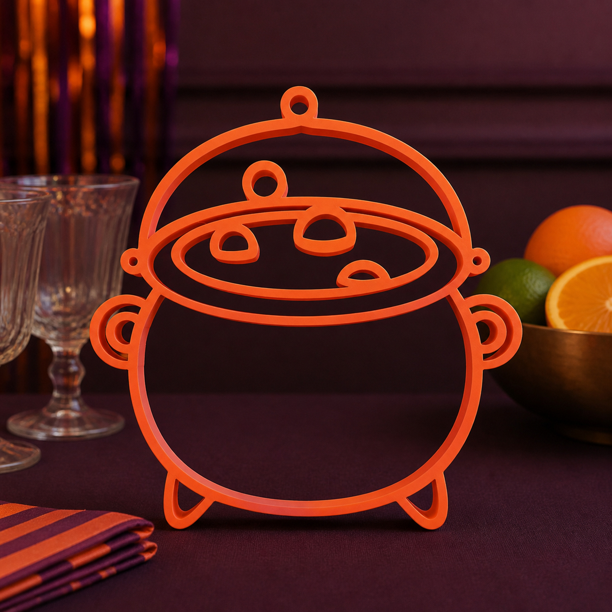 Cauldron with Handle [ORANGE] — lifestyle