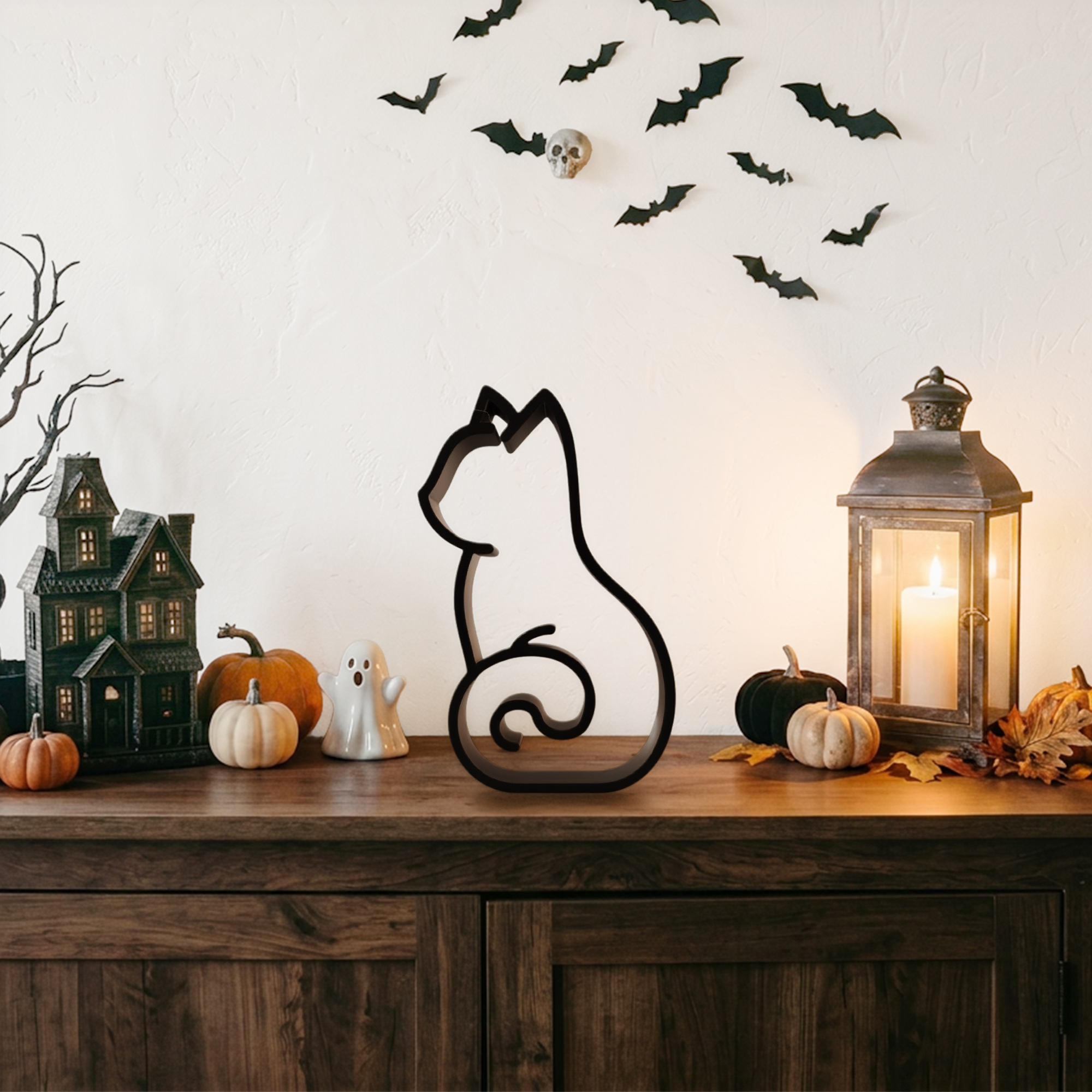 Black Cat Side View [BLACK] — extra 1