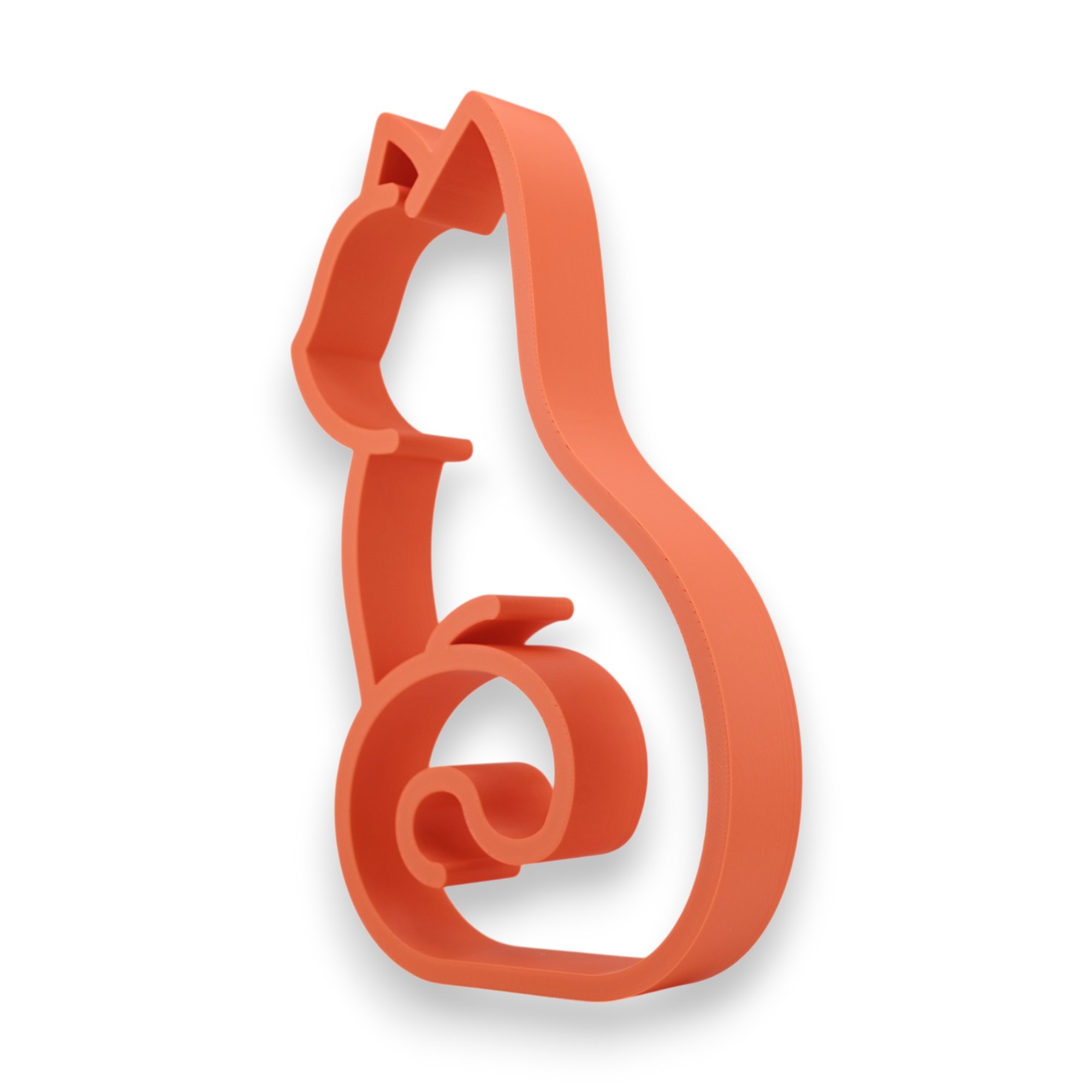 Black Cat Side View [ORANGE] — three quarter
