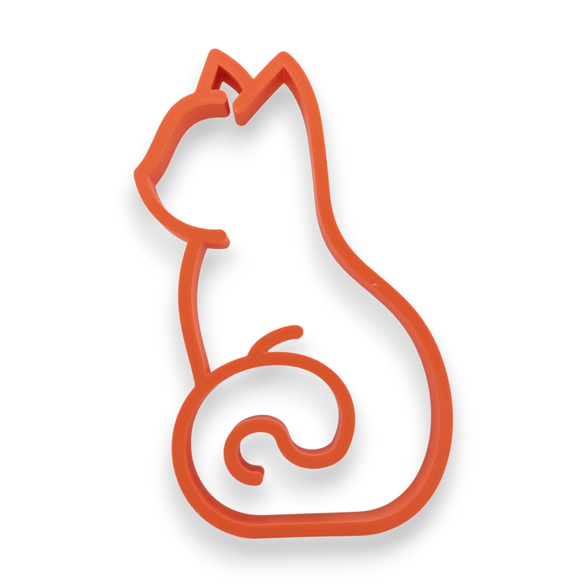 Black Cat Side View [ORANGE] — front