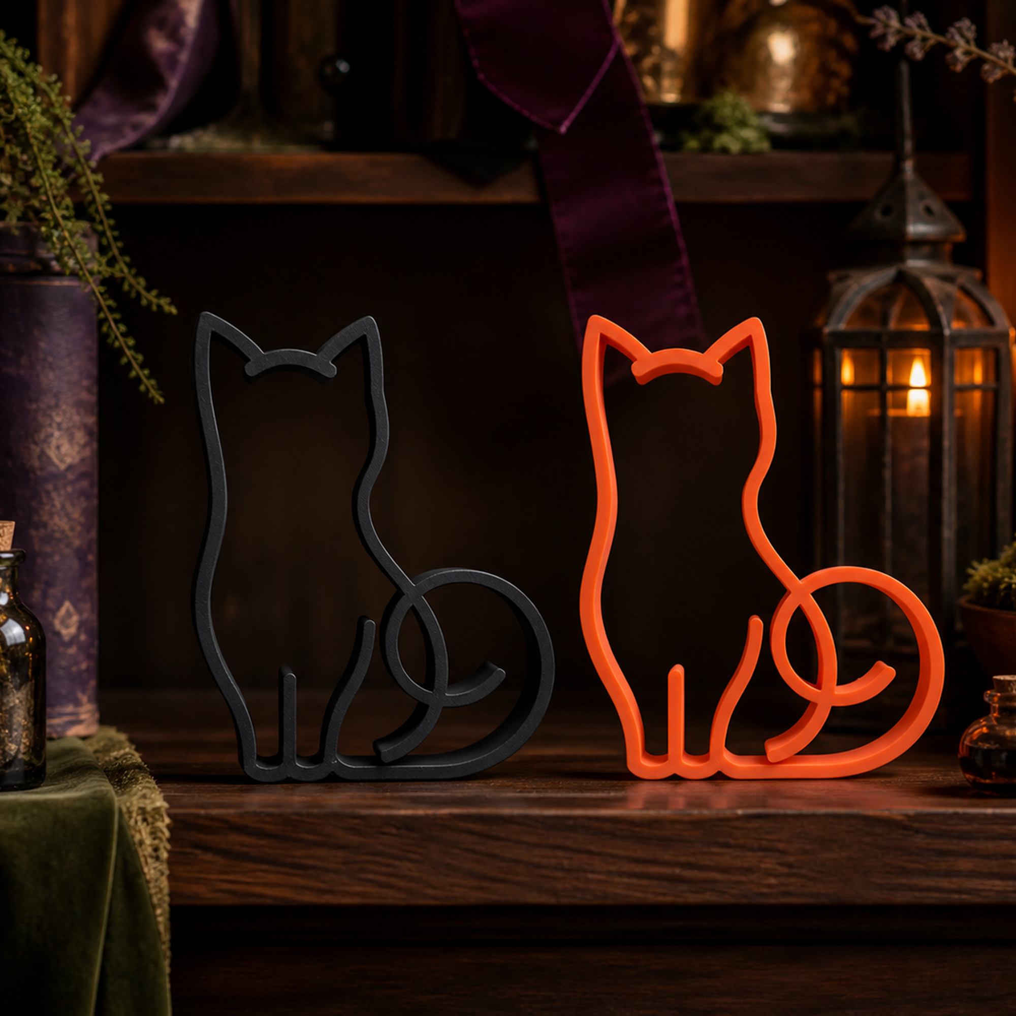 Black Cat Front View [BLACK] — extra 8