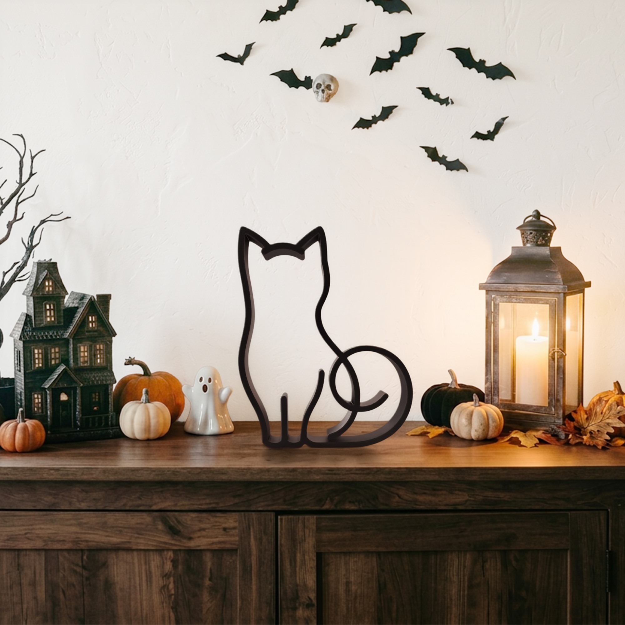 Black Cat Front View [BLACK] — extra 1