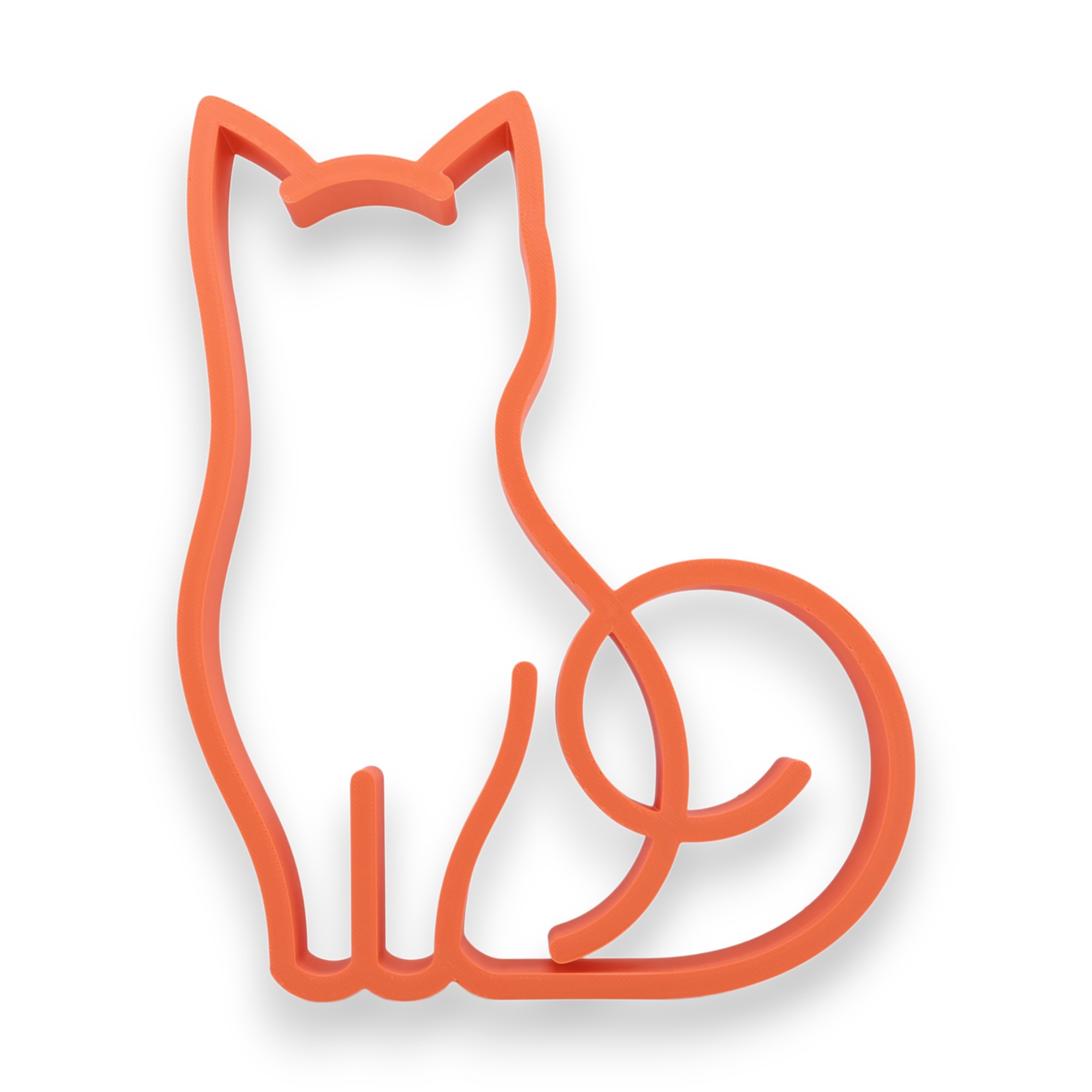 Black Cat Front View [ORANGE] — front