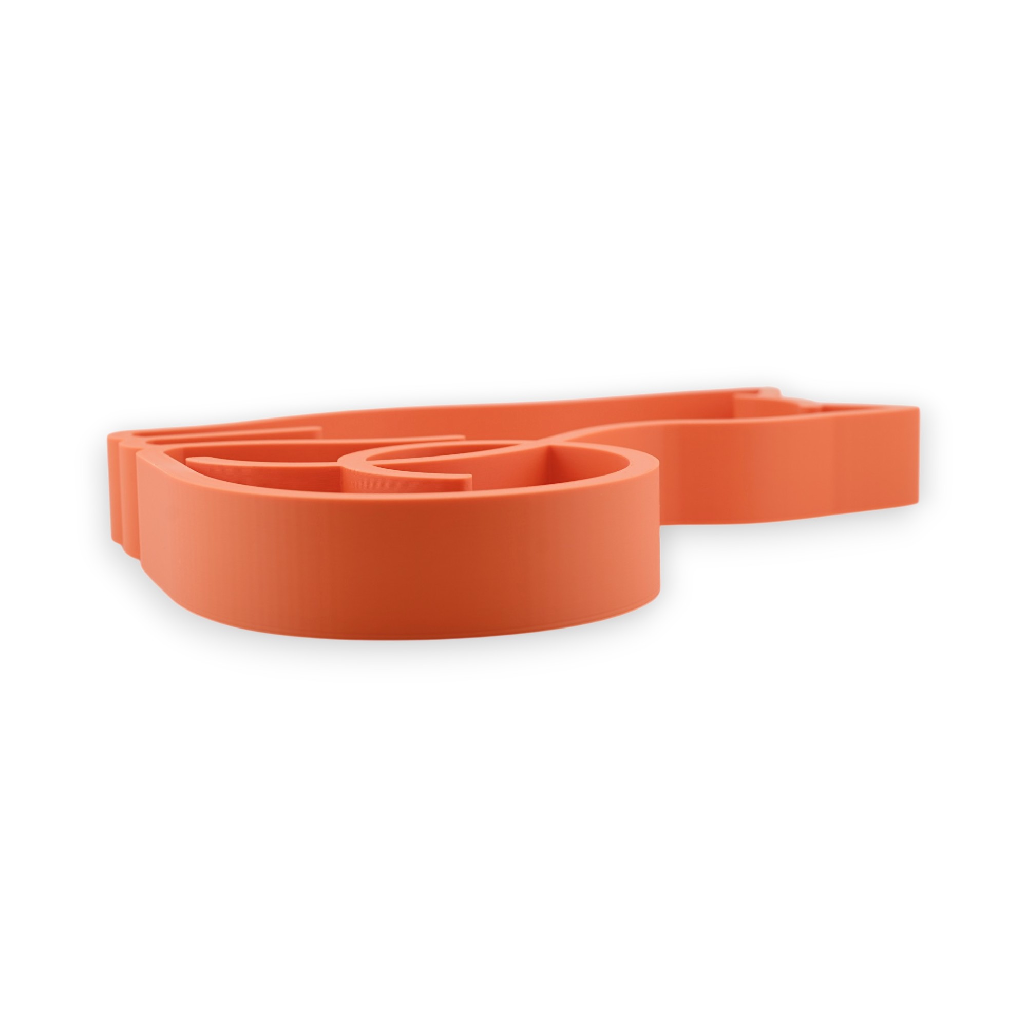 Black Cat Front View [ORANGE] — flat