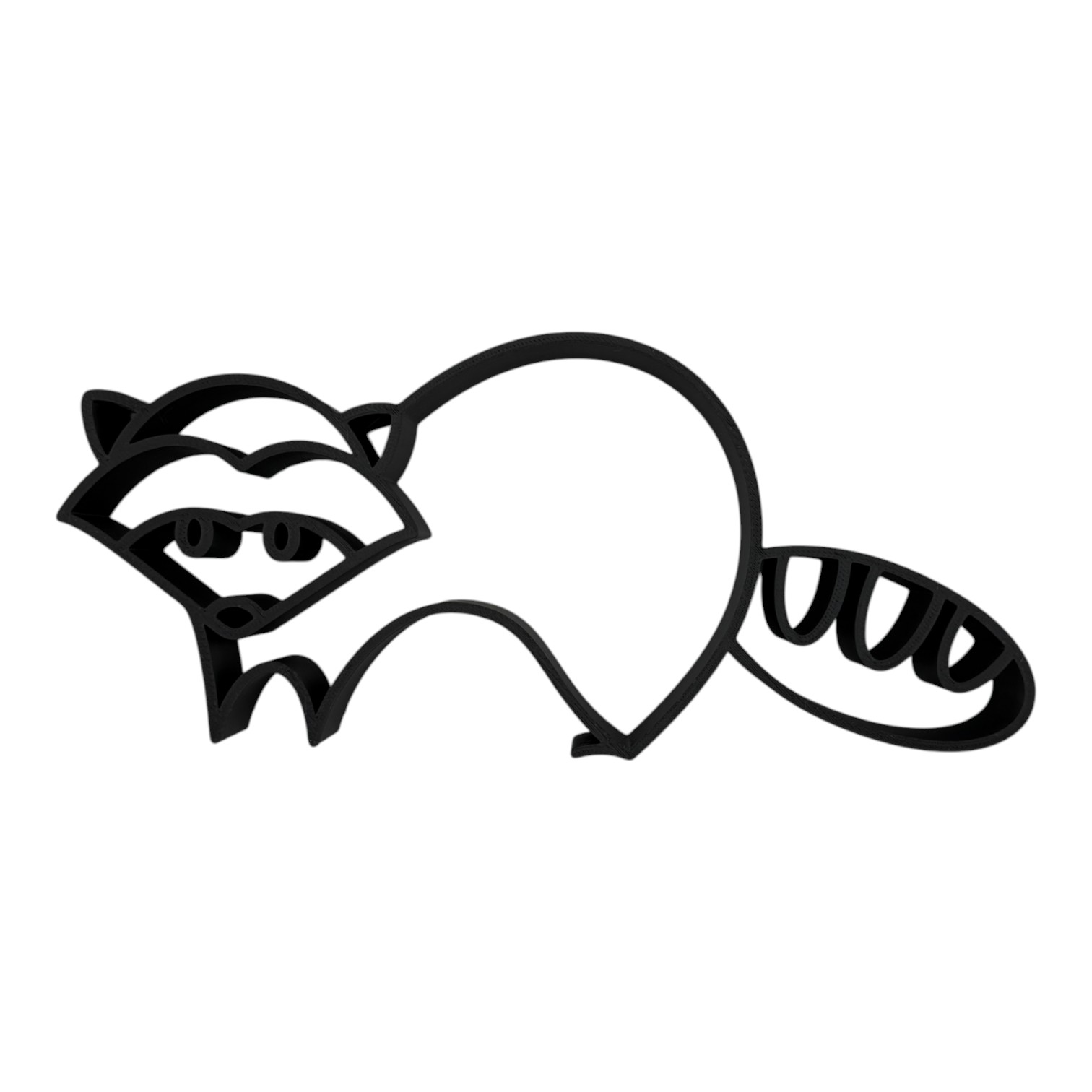 Chunky Line Raccoon — front