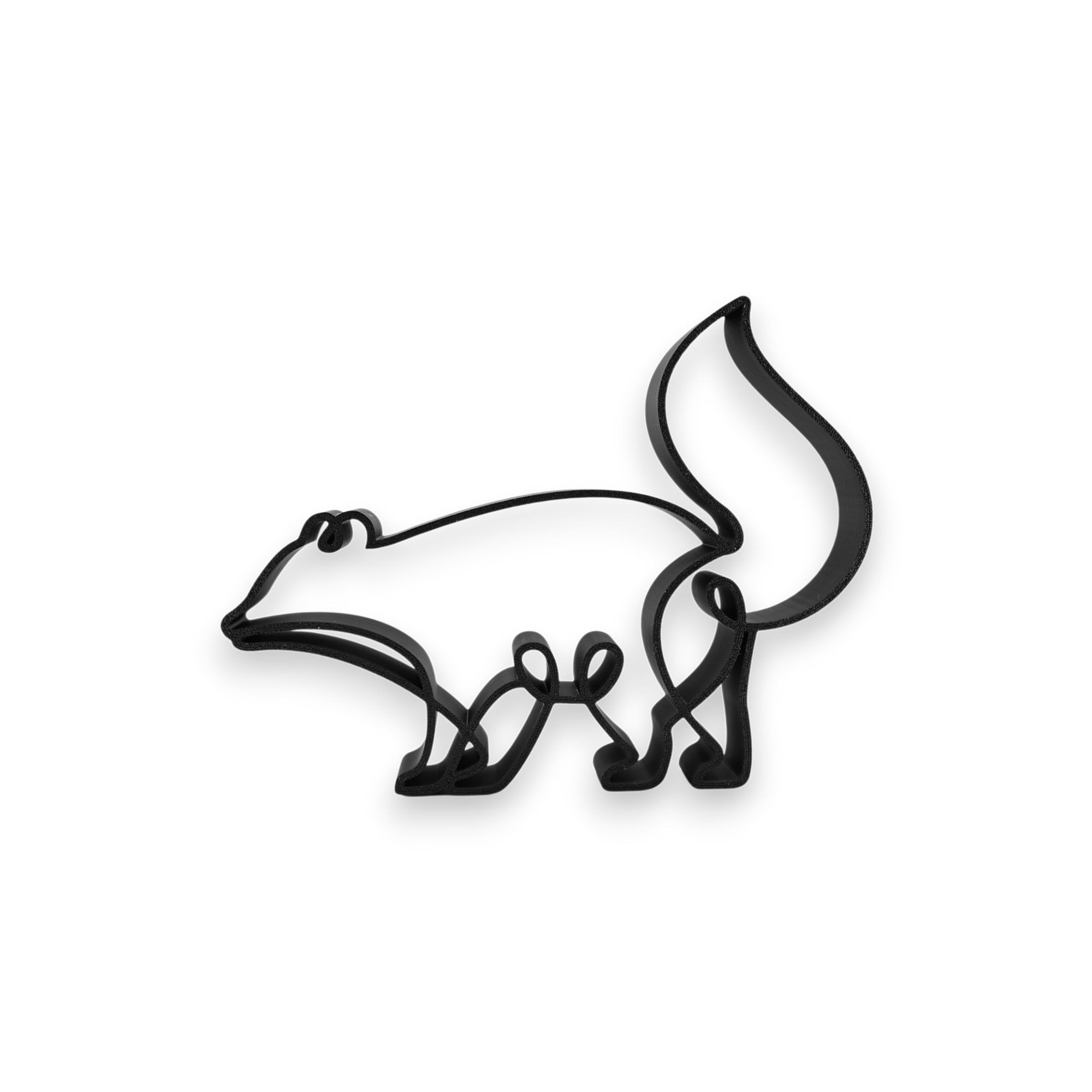 Curly Pose Raccoon — front