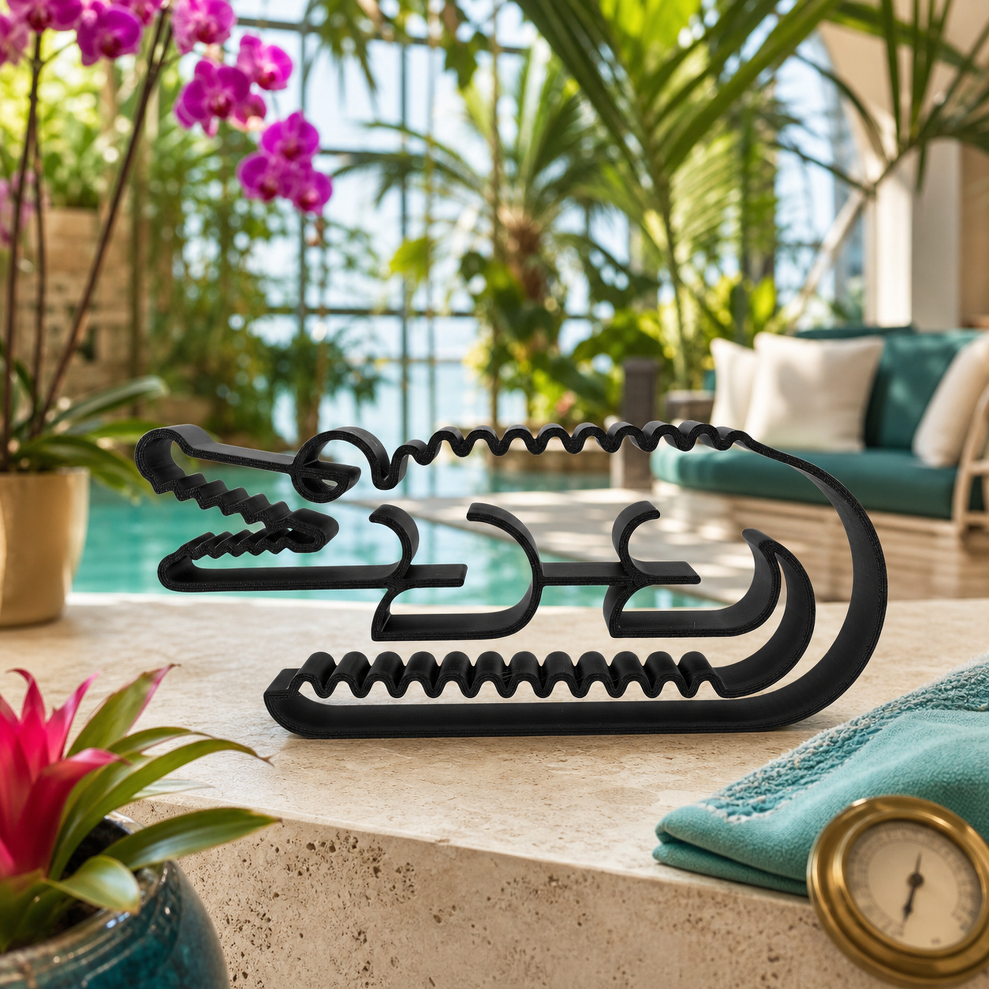 Curl-Up Gator — lifestyle